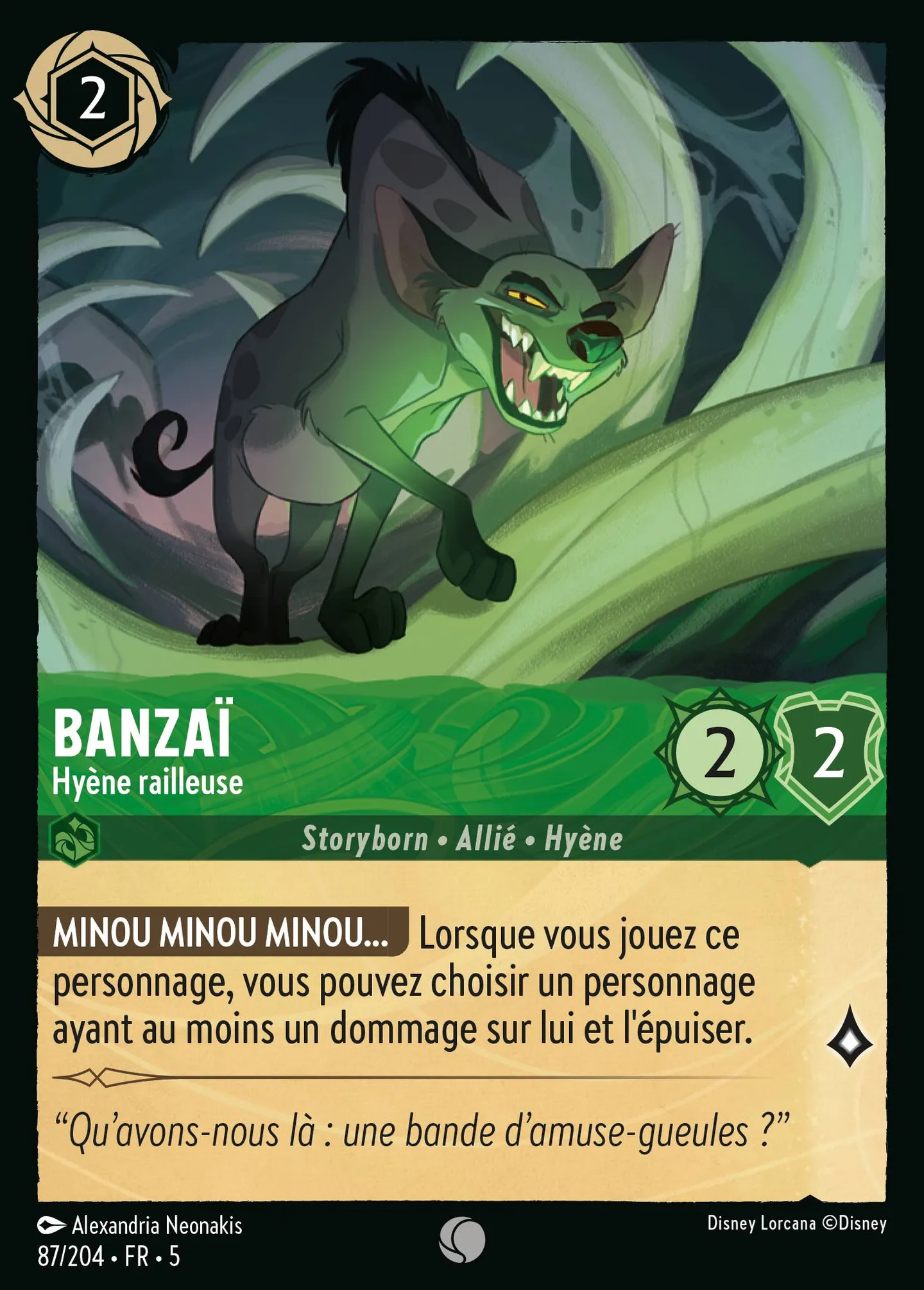 Banzaï - Hyène railleuse — Shimmering Skies — Lorcana