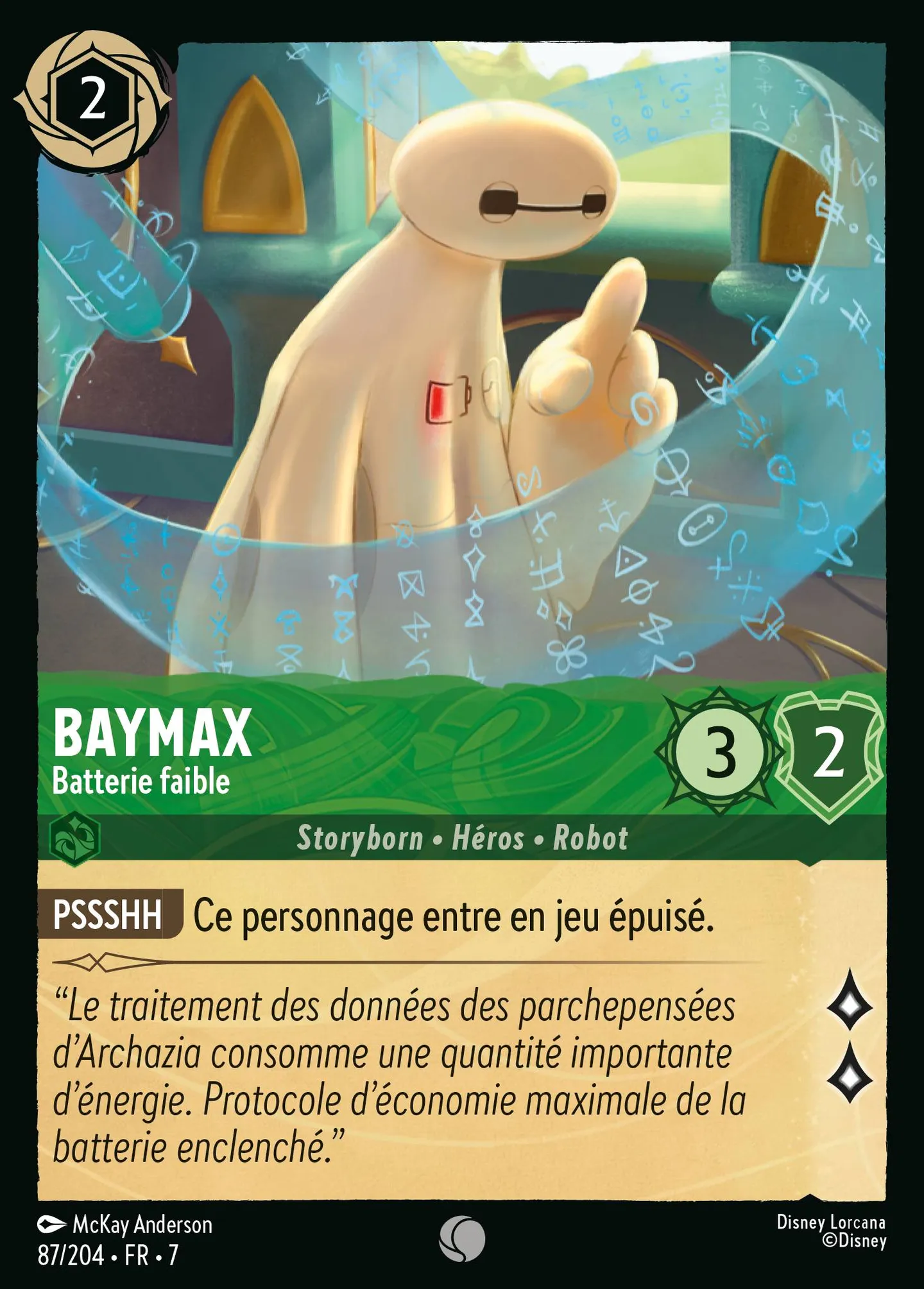 Baymax - Batterie faible — Archazia's Island — Lorcana