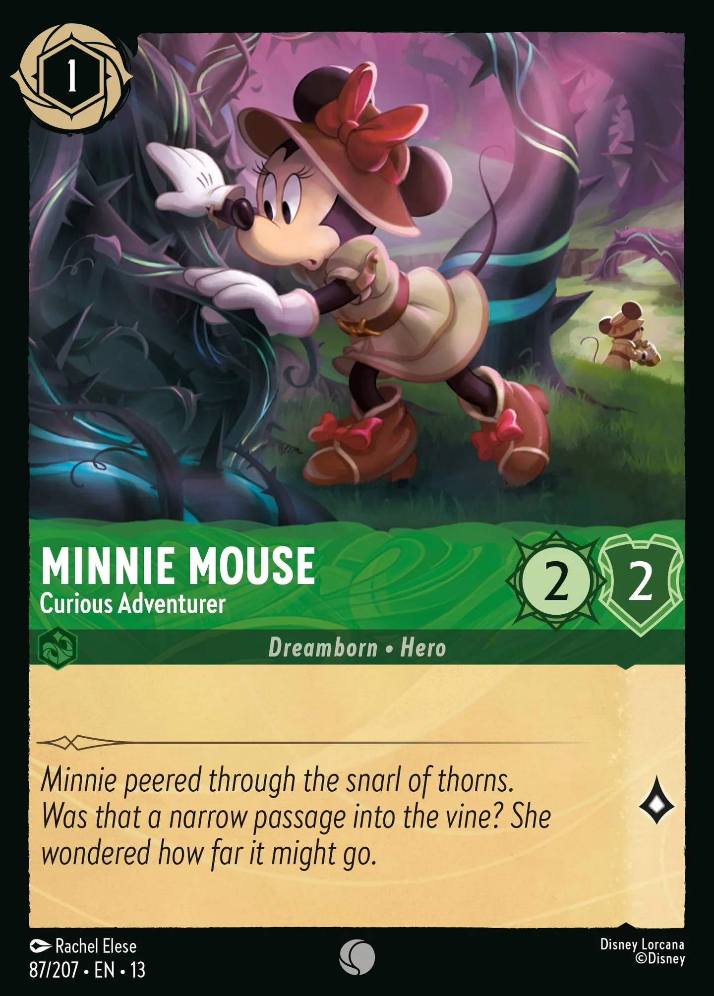 Minnie Mouse - Curious Adventurer — Attack of the Vine! — Lorcana
