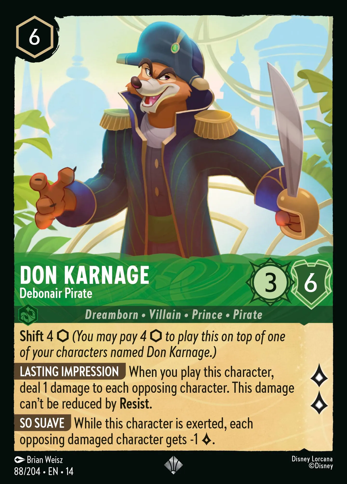 Don Karnage - Debonair Pirate — Hyperia City — Lorcana