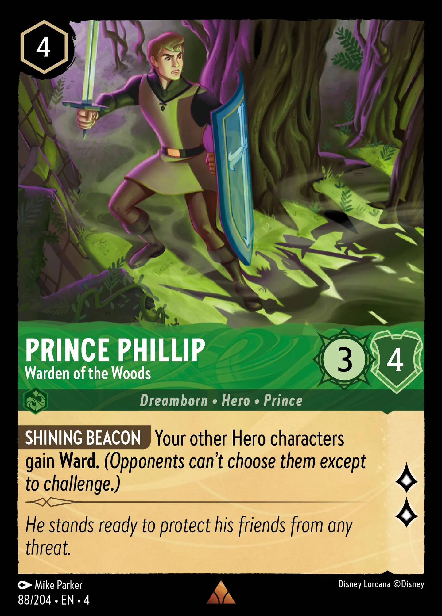 Prince Phillip - Warden of the Woods — Ursula's Return — Lorcana