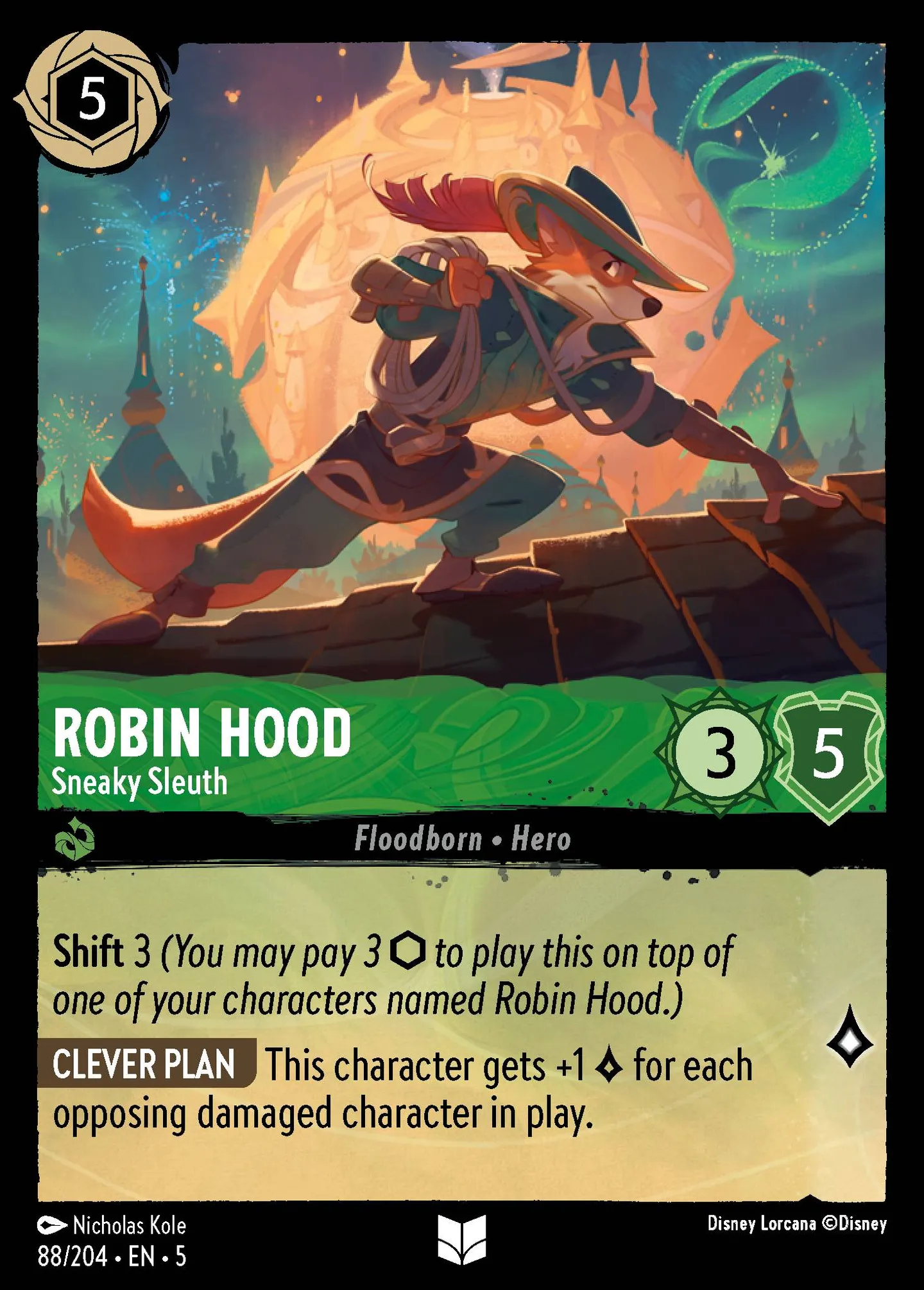 Robin des Bois - Limier furtif — Shimmering Skies — Lorcana