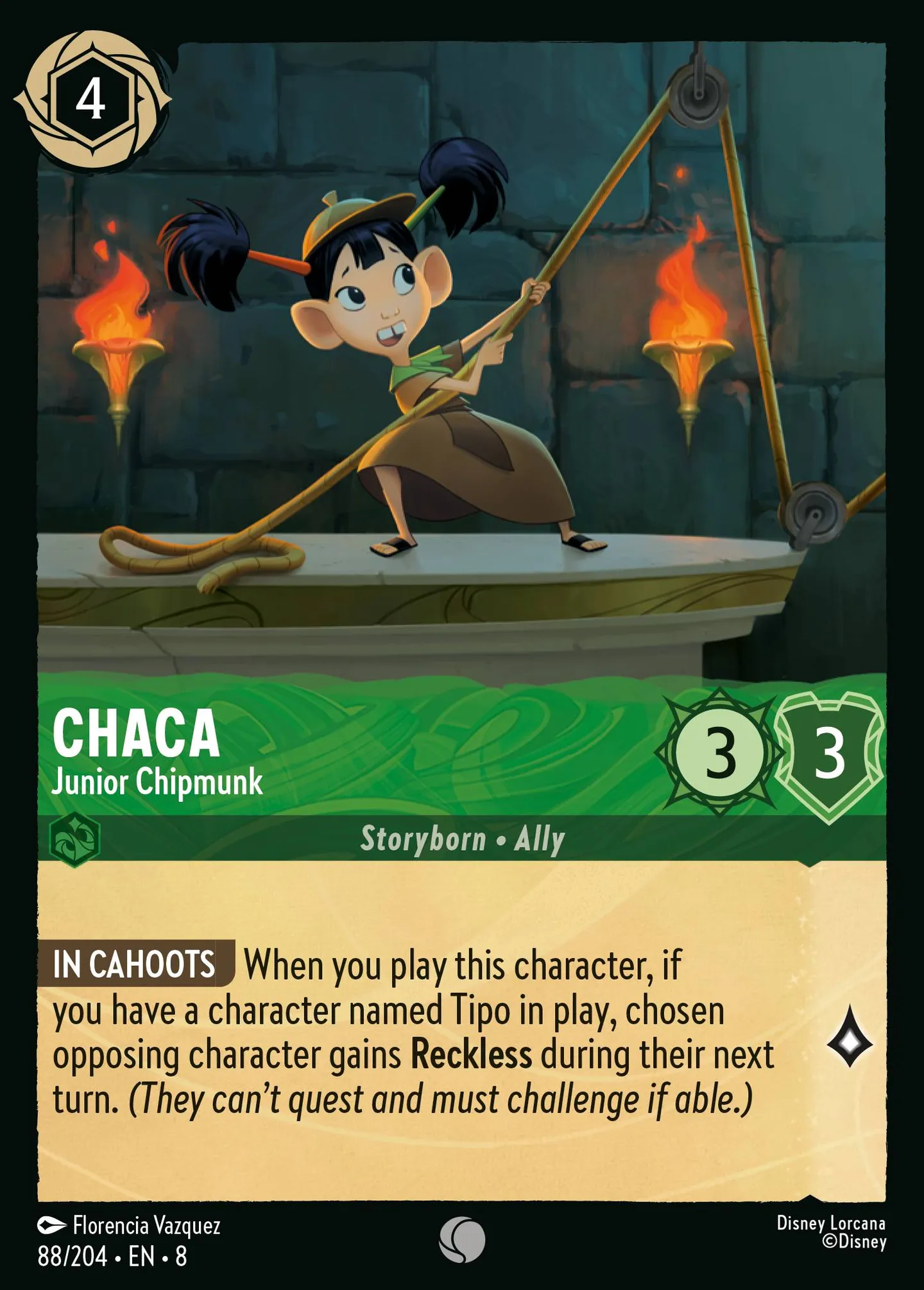 Chaca - Junior Chipmunk — The Reign of Jafar — Lorcana