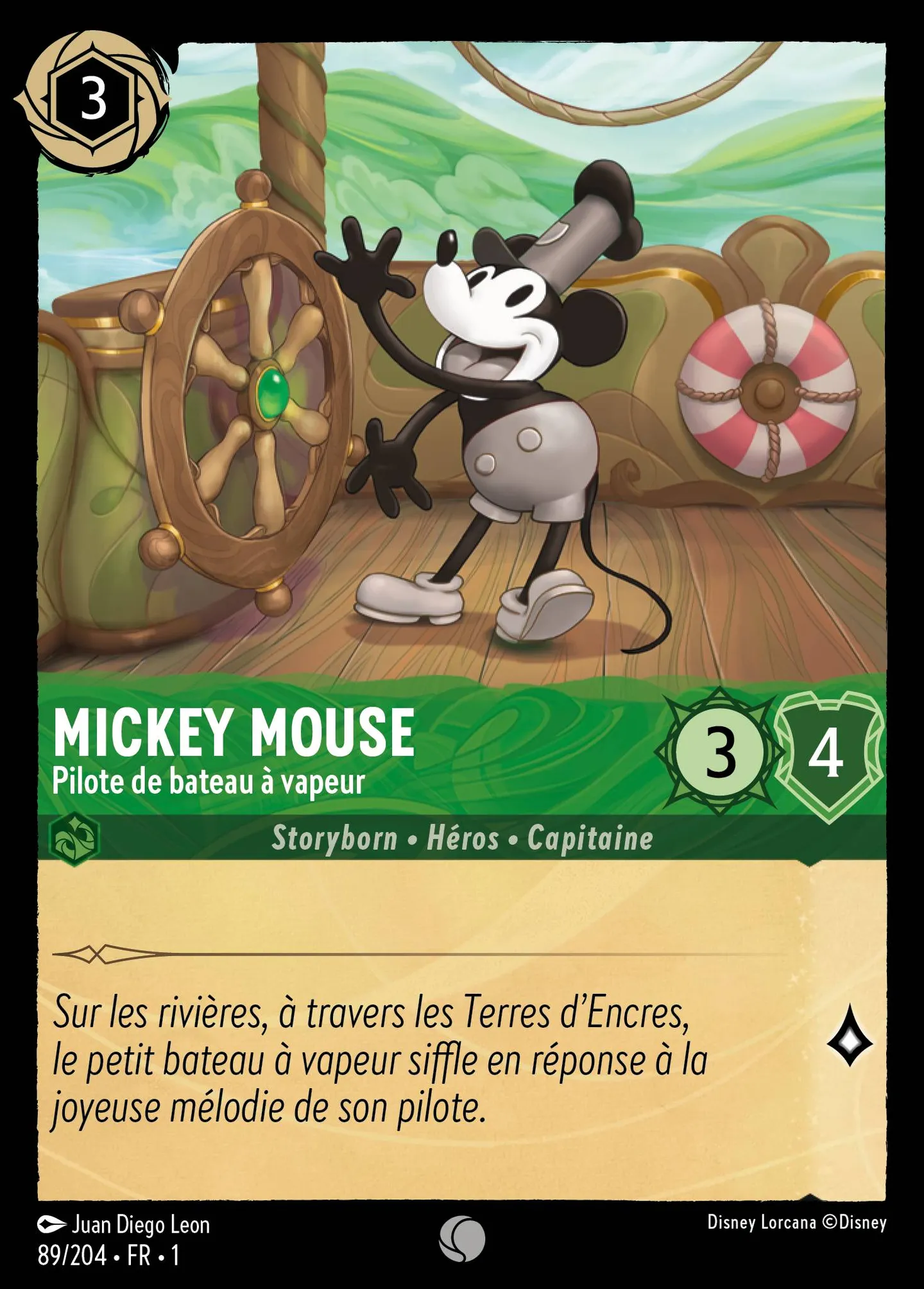 Mickey Mouse - Pilote de bateau à vapeur — The First Chapter — Lorcana