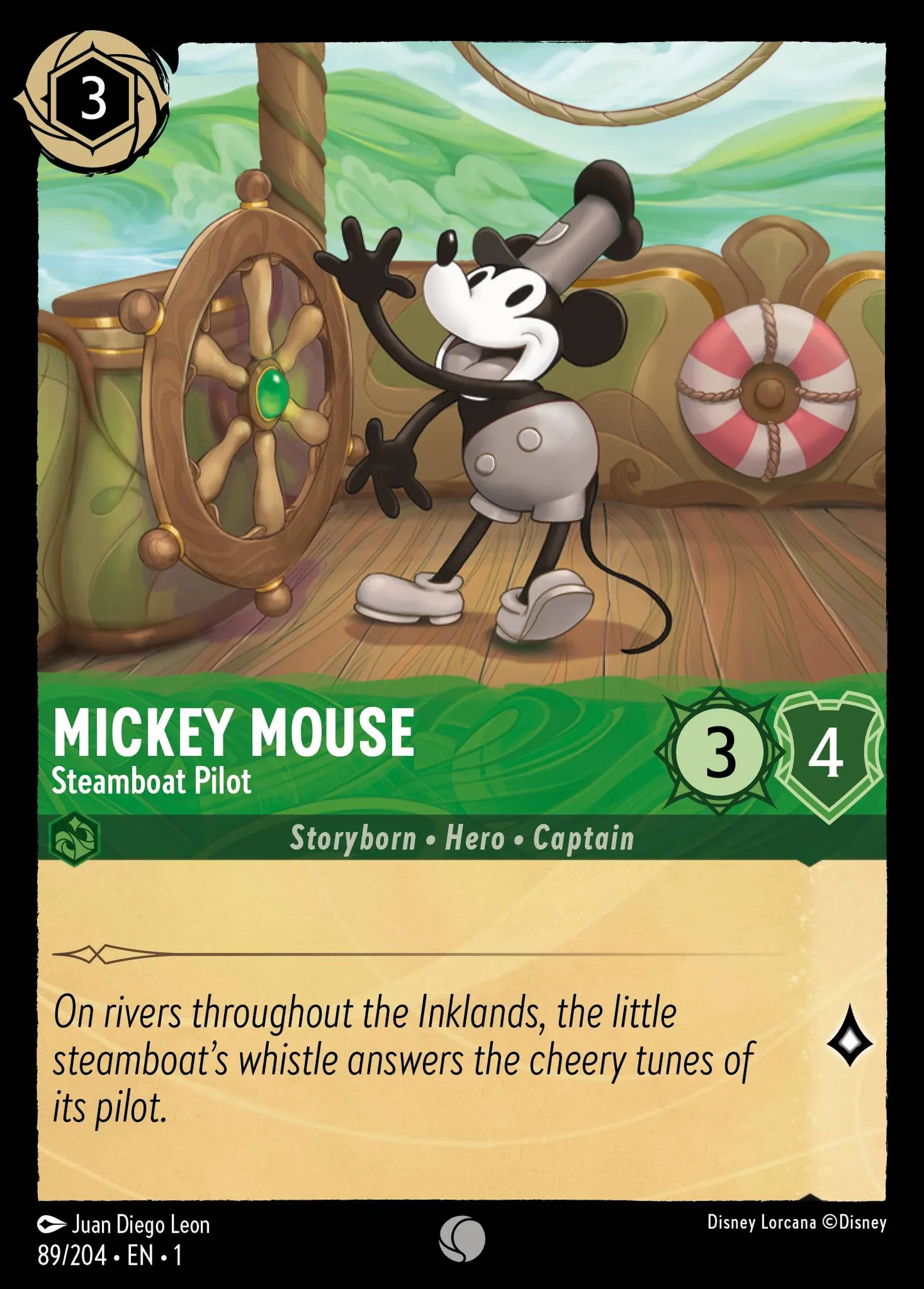 Mickey Mouse - Steamboat Pilot — The First Chapter — Lorcana