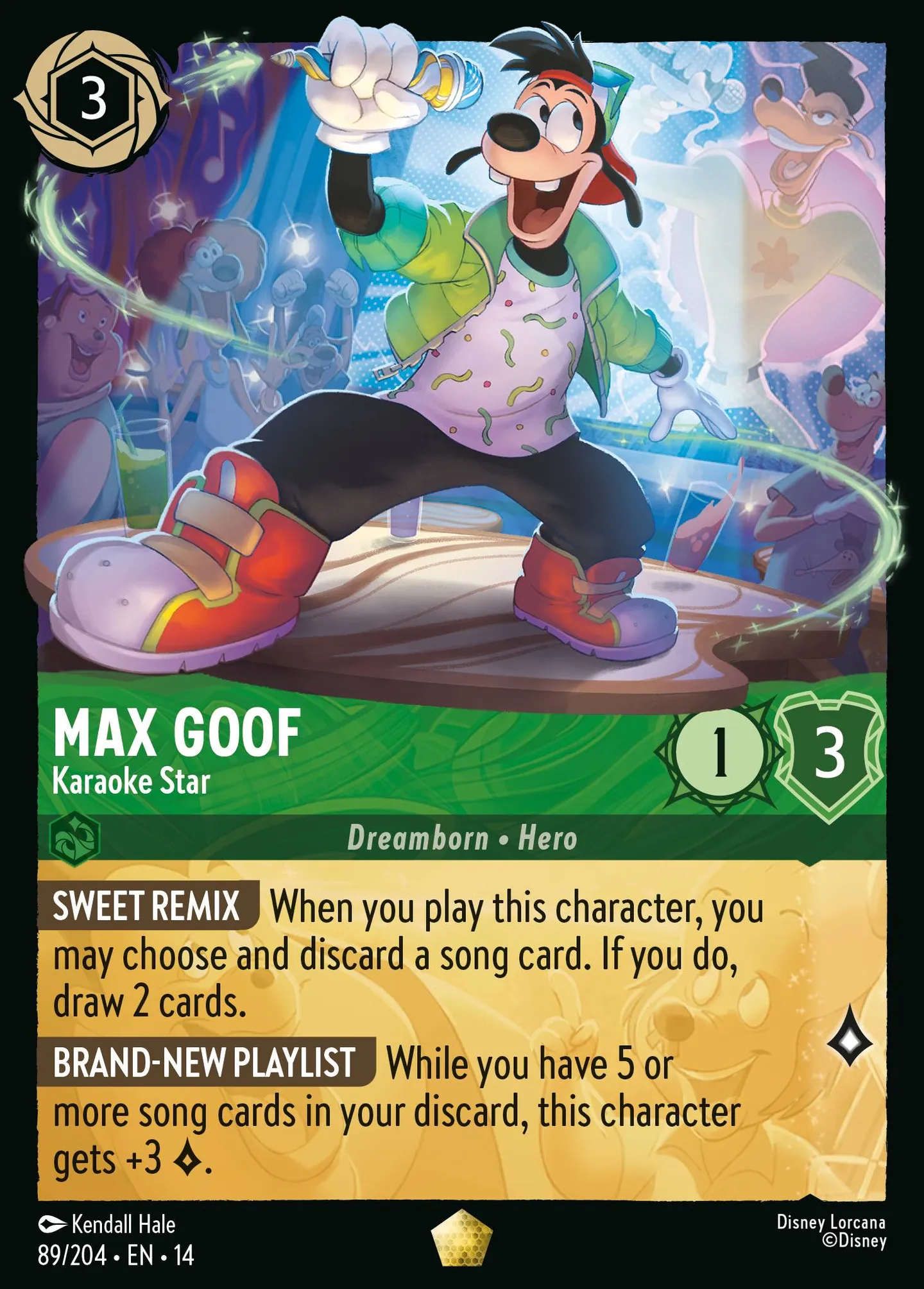 Max Goof - Karaoke Star — Hyperia City — Lorcana