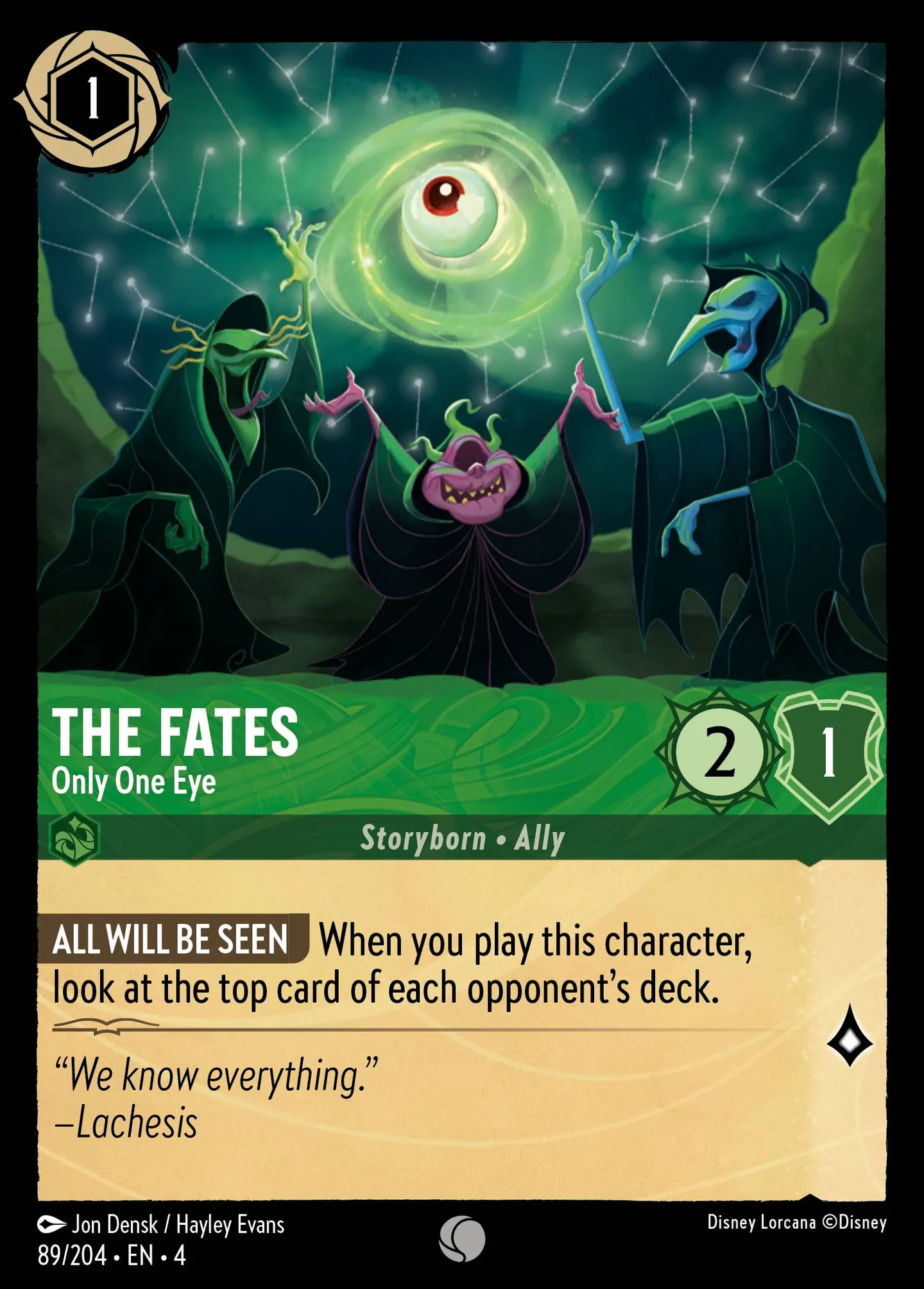 The Fates - Only One Eye — Ursula's Return — Lorcana