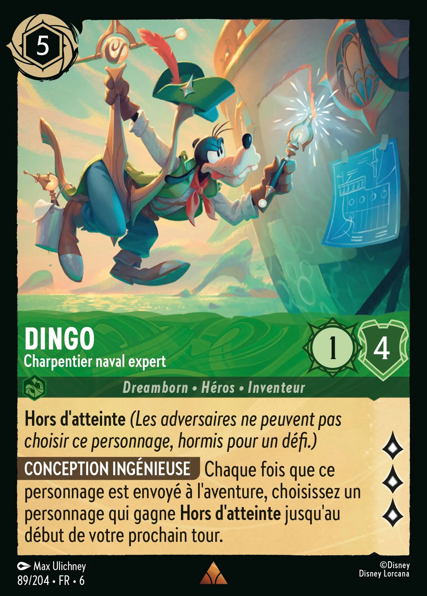 Dingo - Charpentier naval expert — Azurite Sea — Lorcana