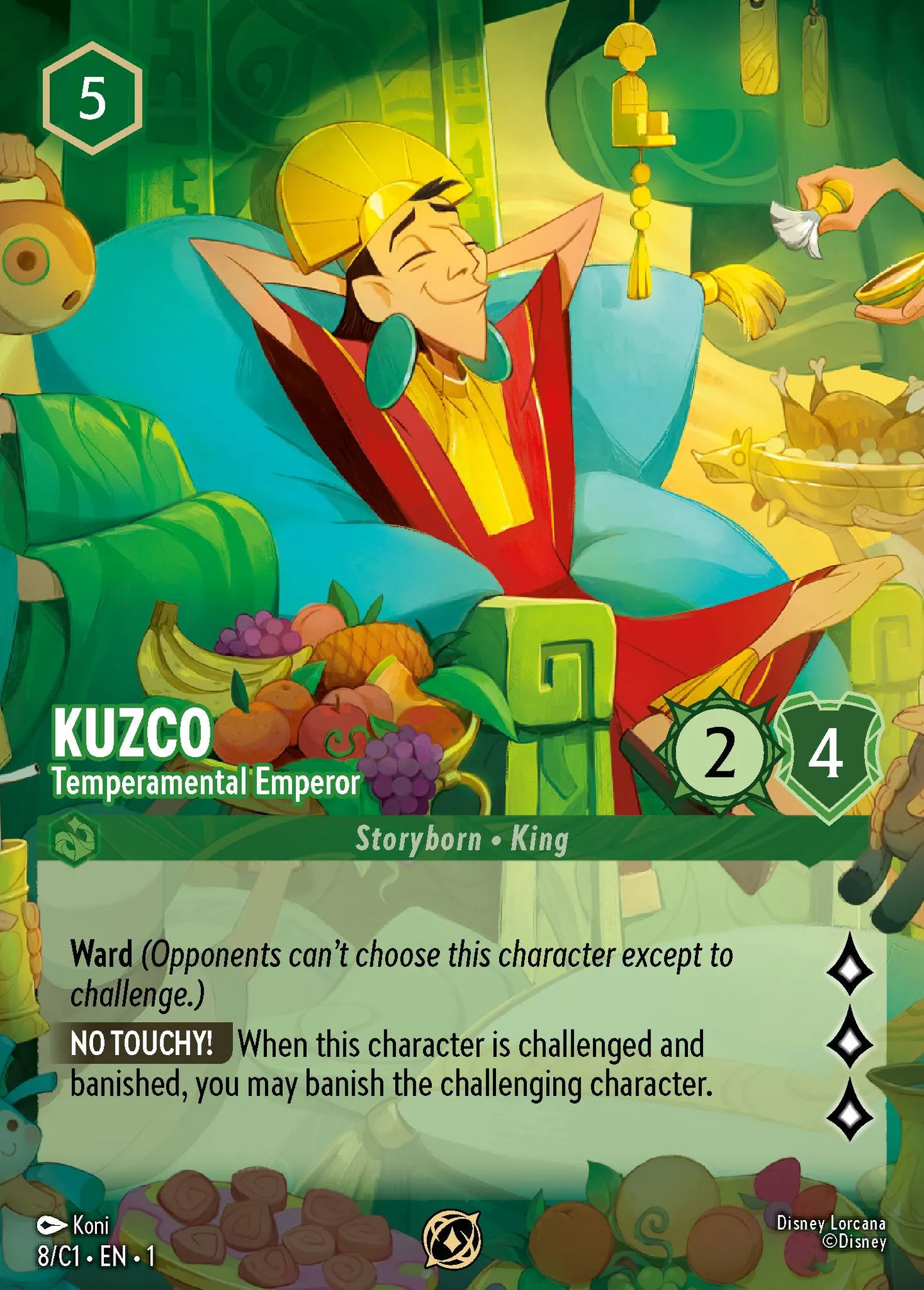 Kuzco - Temperamental Emperor — Challenge Promos — Lorcana