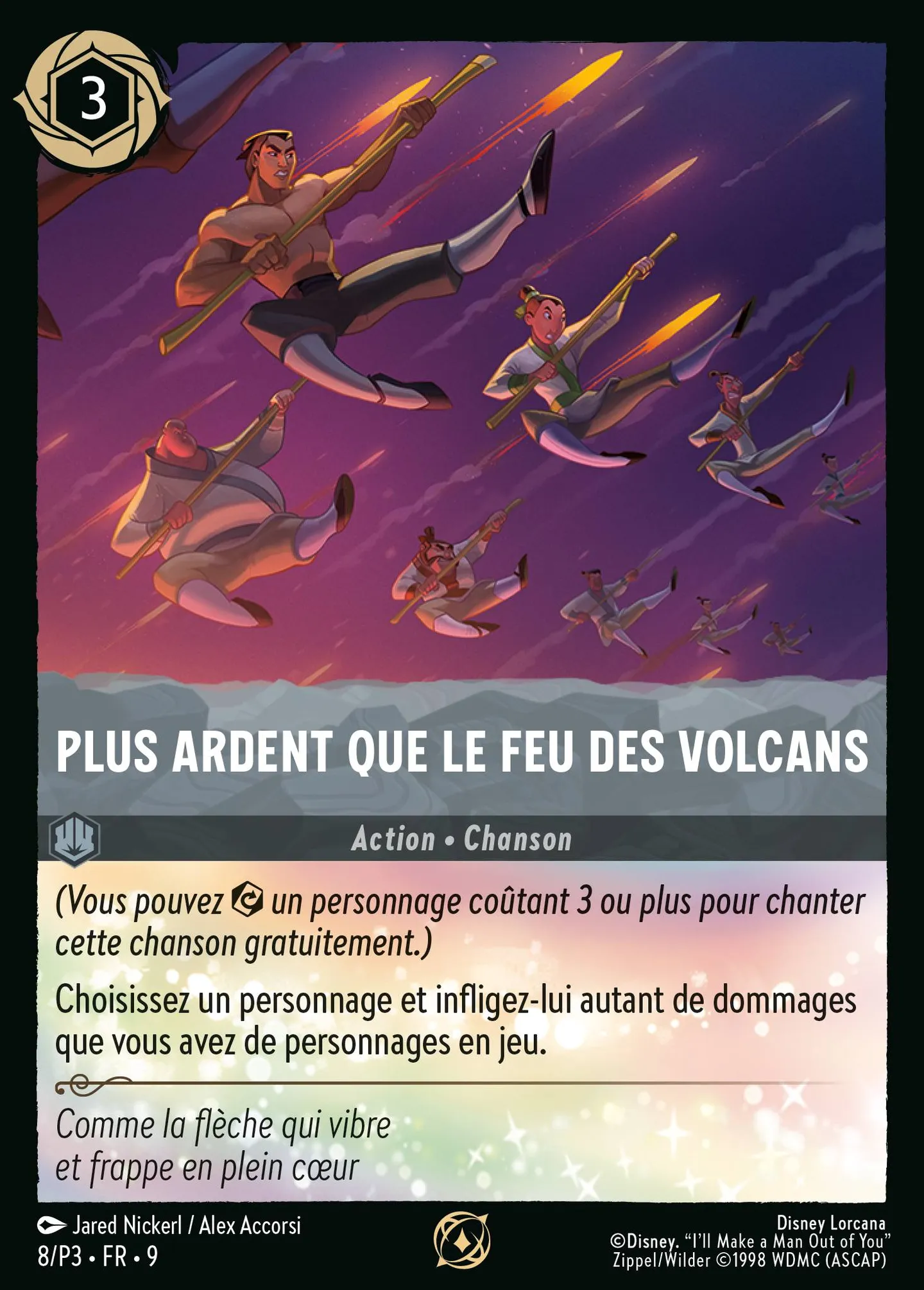 Plus ardent que le feu des volcans — Promos - Year 3 — Lorcana