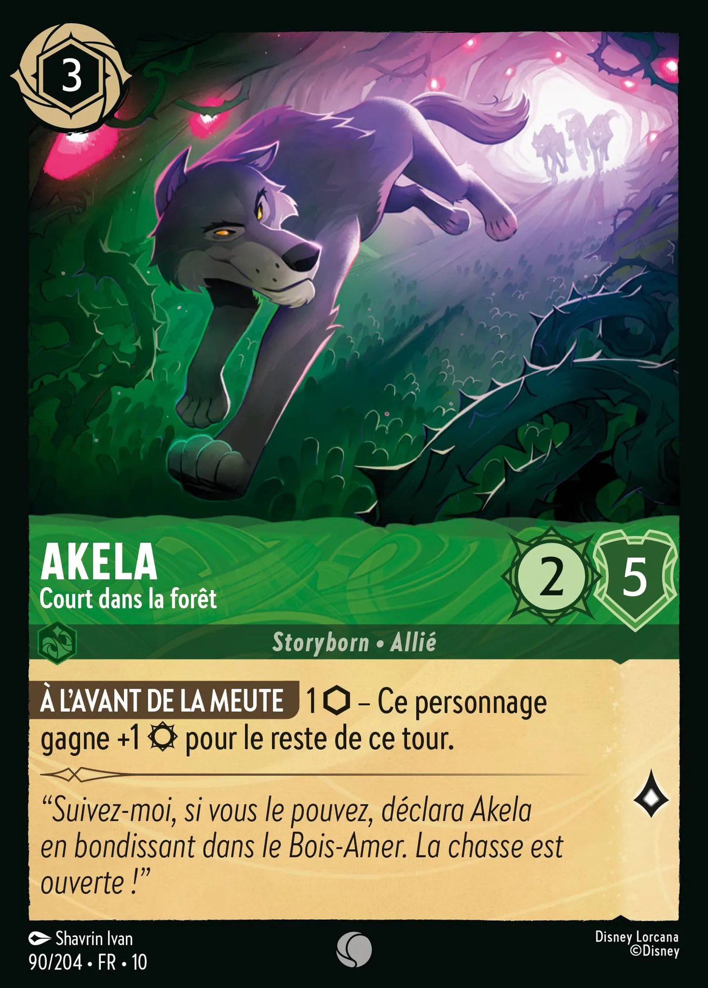 Akela - Court dans la forêt — Whispers in the Well — Lorcana