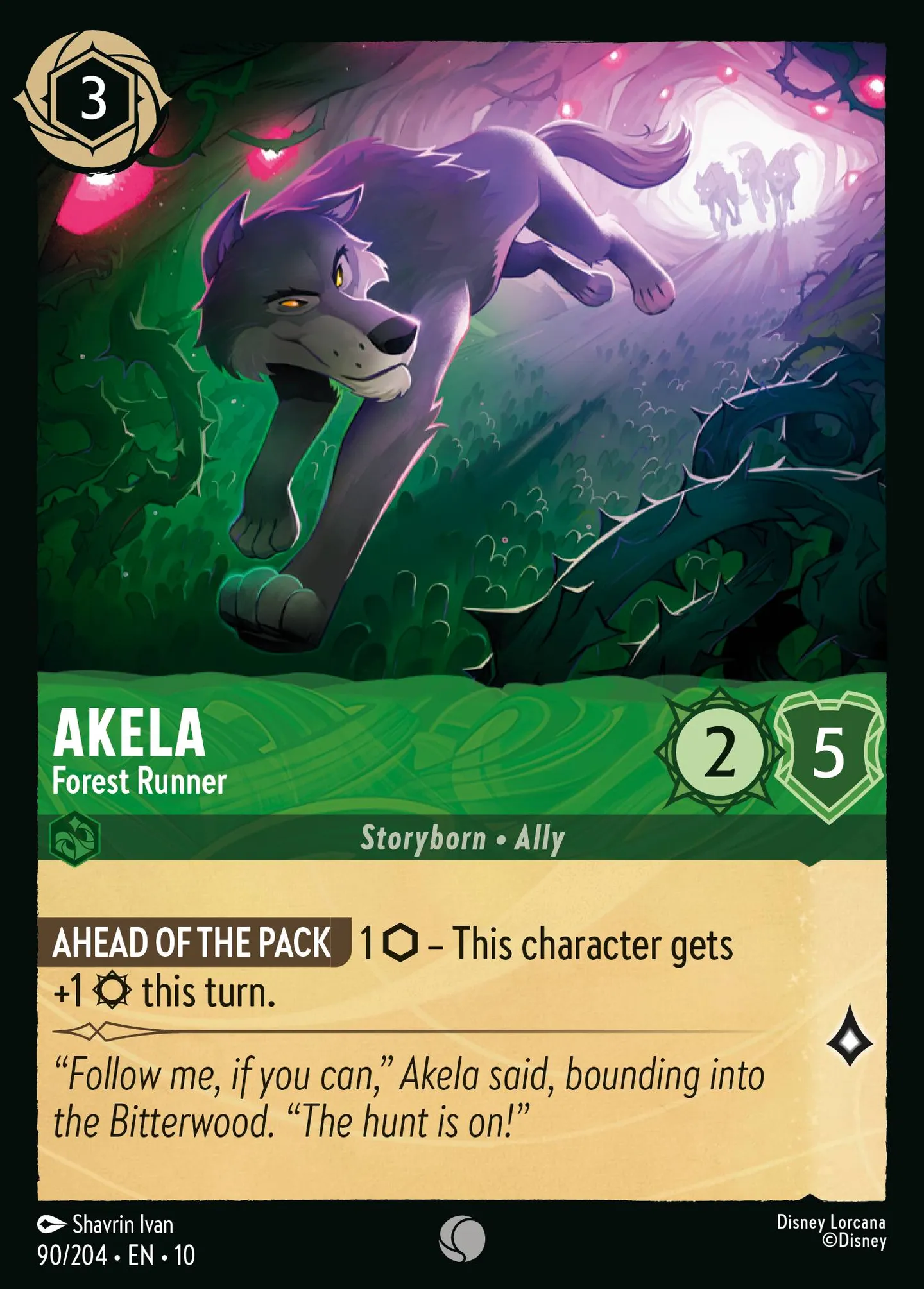 Akela - Forest Runner — Whispers in the Well — Lorcana