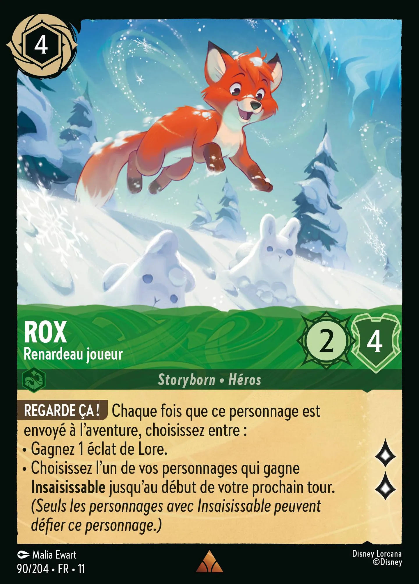 Rox - Renardeau joueur — Winterspell — Lorcana