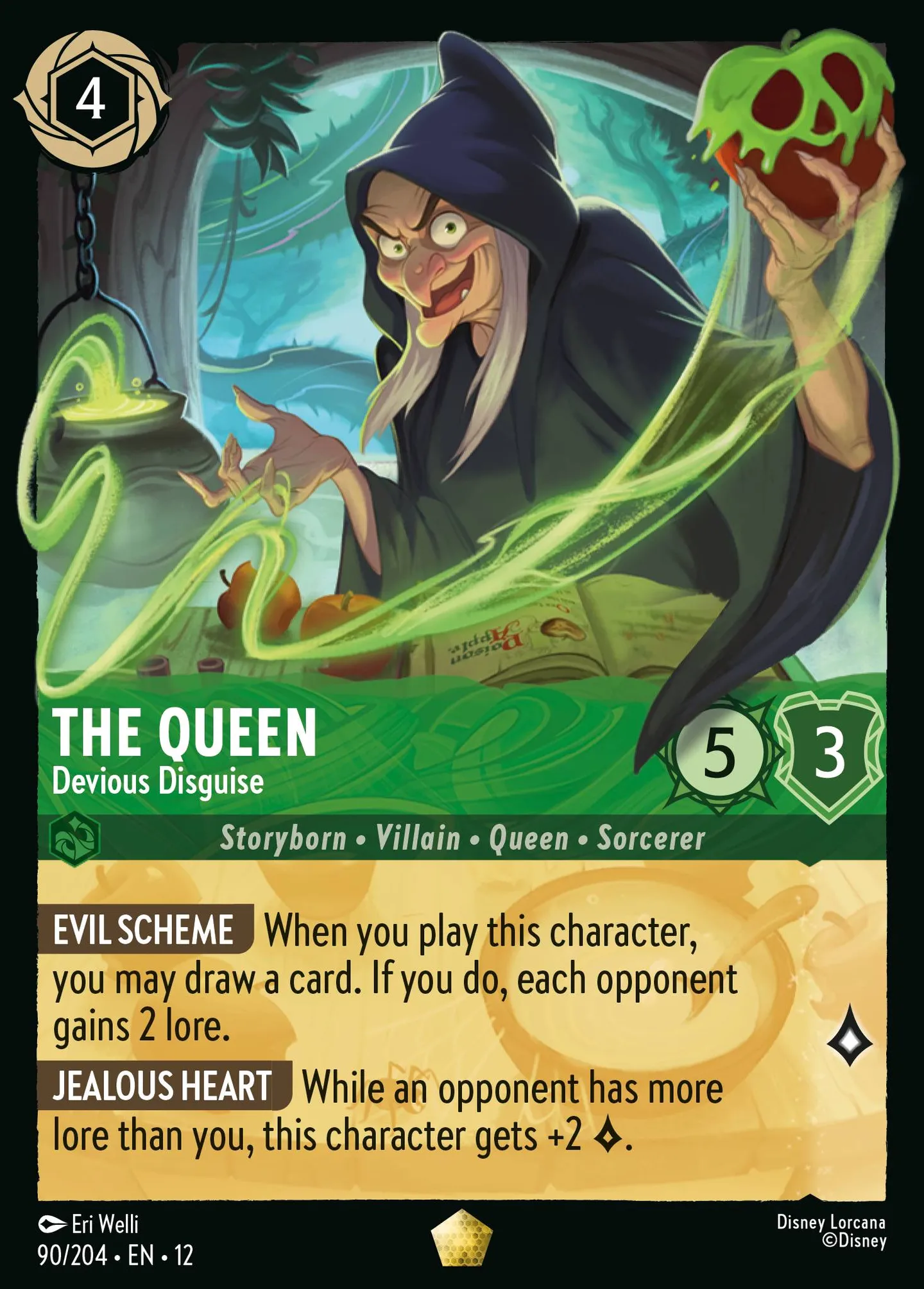 La Reine - Déguisement sournois — Wilds Unknown — Lorcana