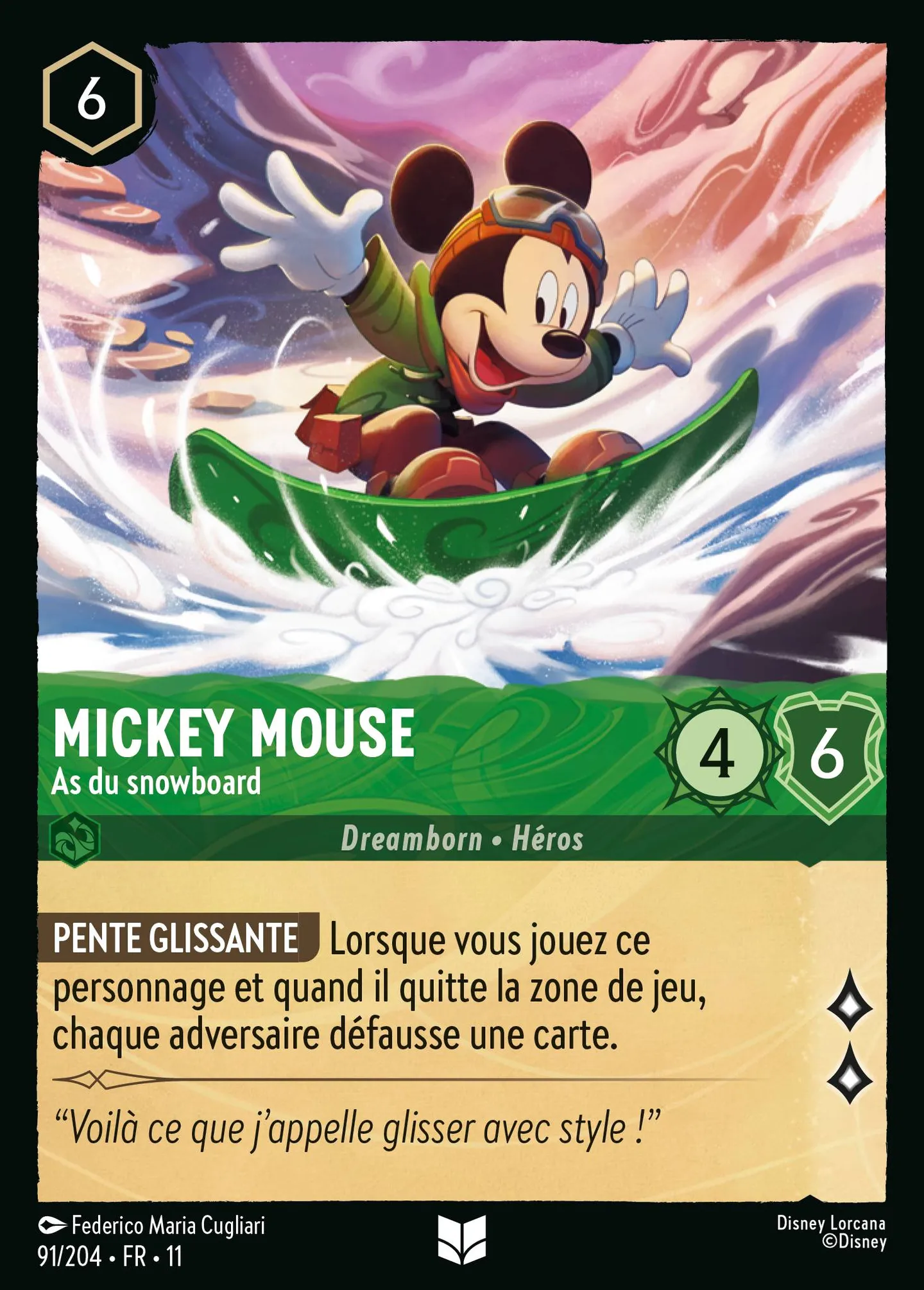 Mickey Mouse - As du snowboard — Winterspell — Lorcana