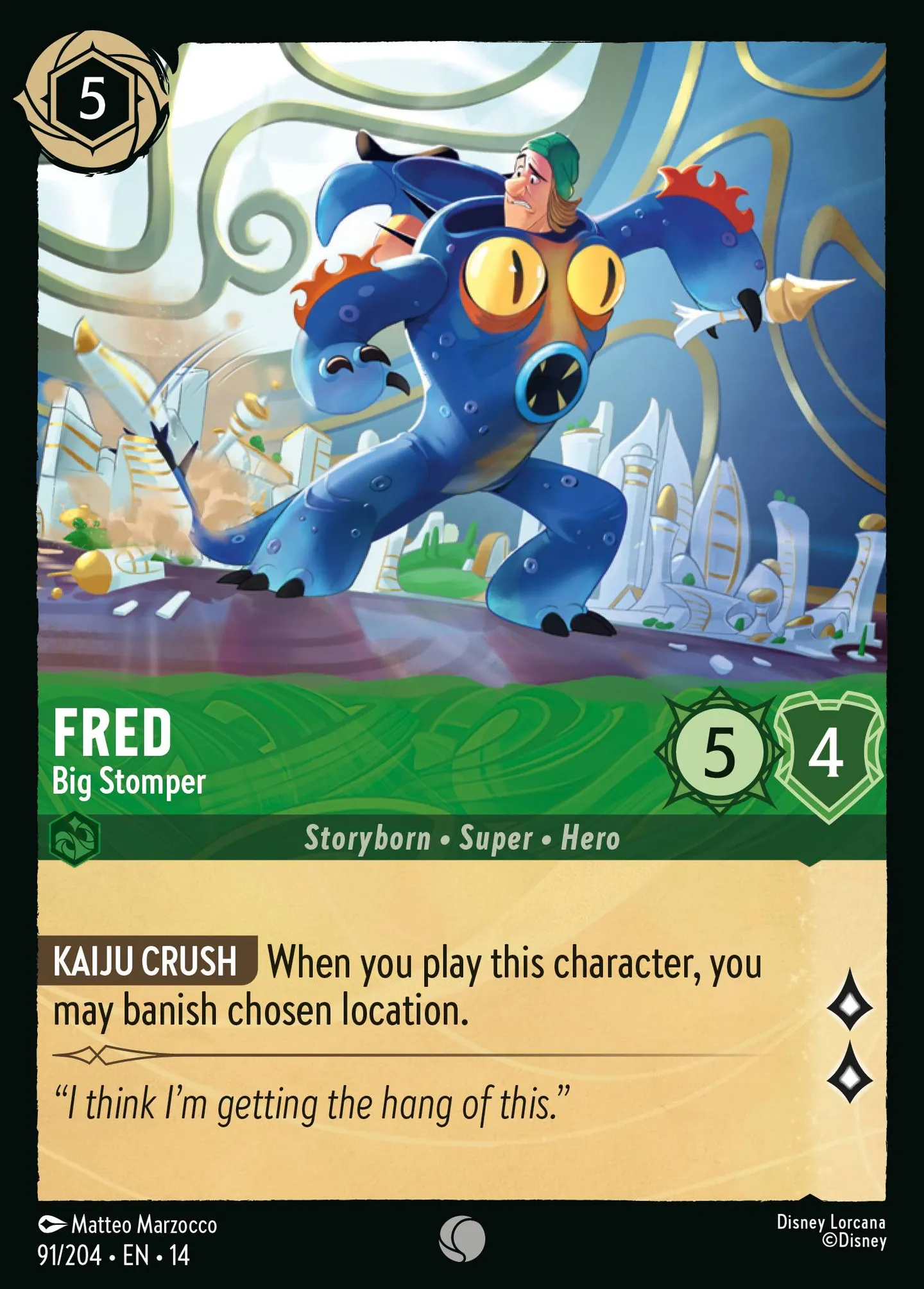 Fred - Big Stomper — Hyperia City — Lorcana