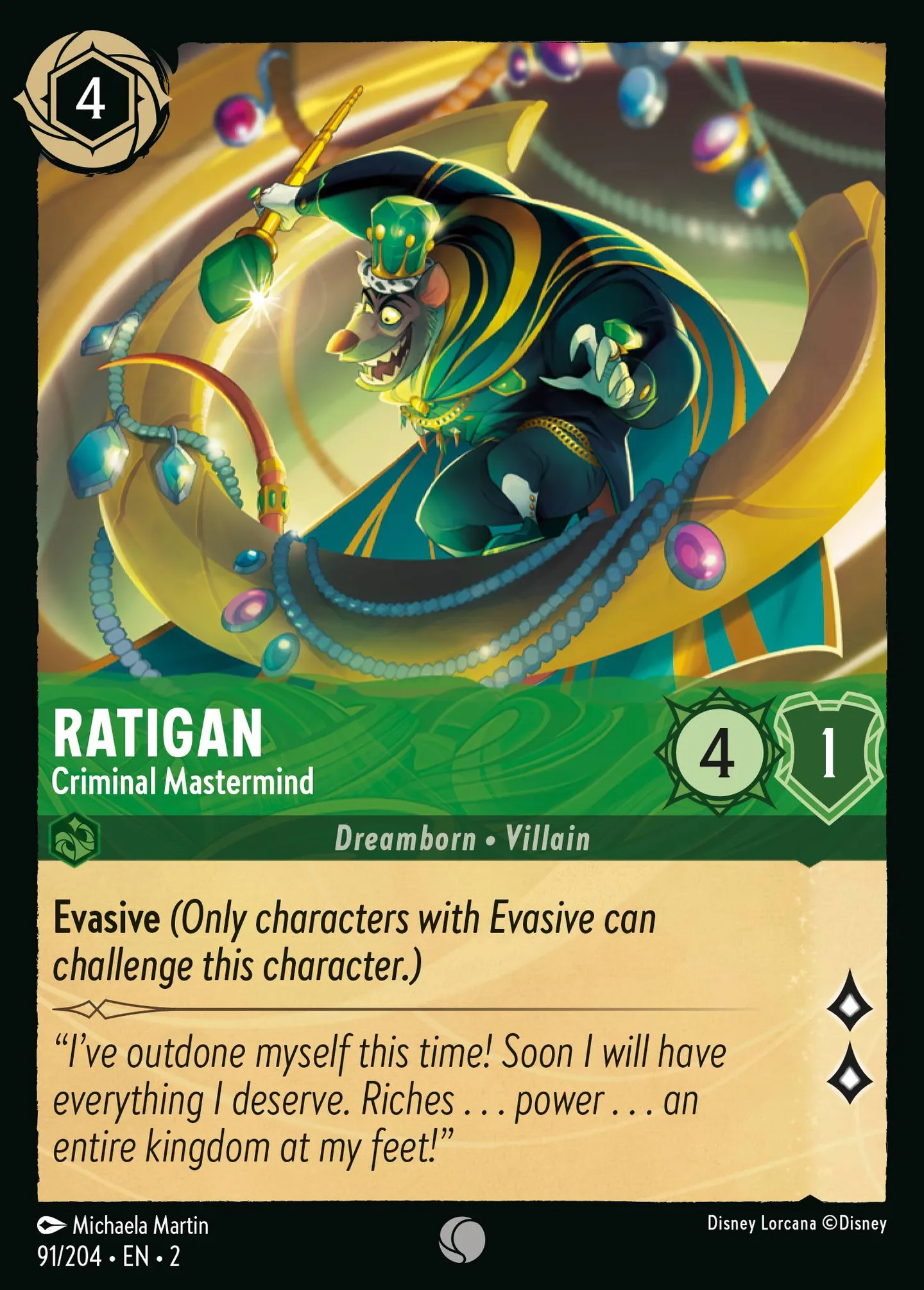 Ratigan - Criminal Mastermind — Rise of the Floodborn — Lorcana