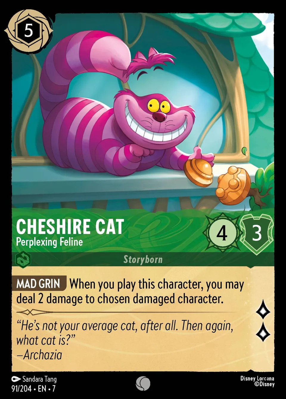 Cheshire Cat - Perplexing Feline from Archazia's Island - Lorcana