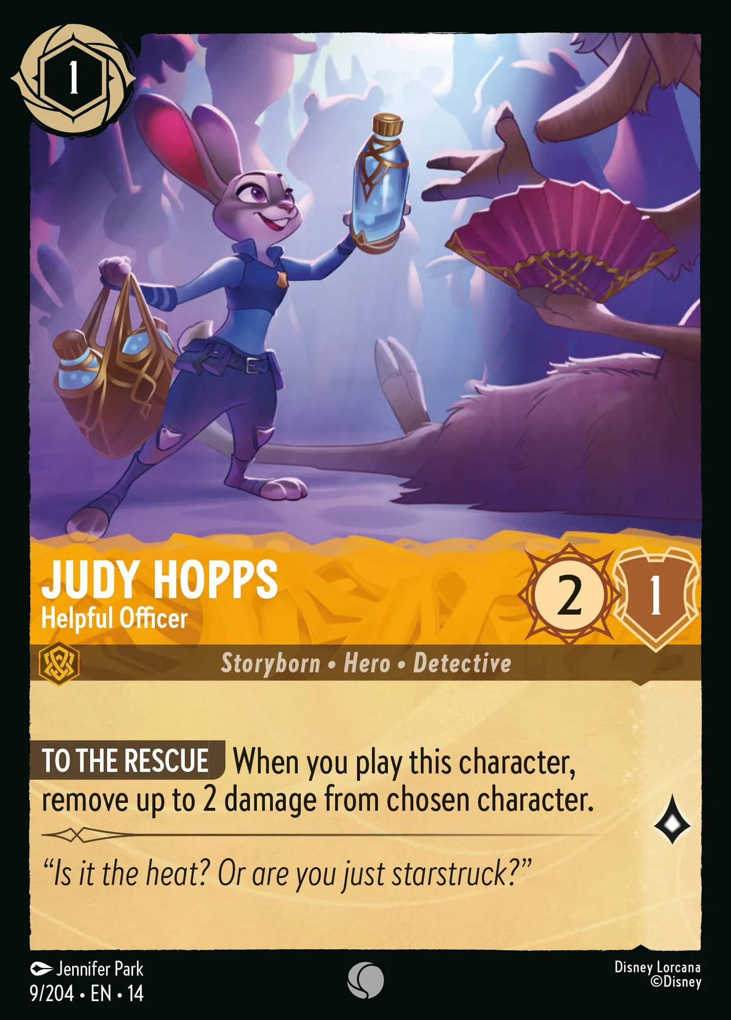 Judy Hopps - Helpful Officer — Hyperia City — Lorcana