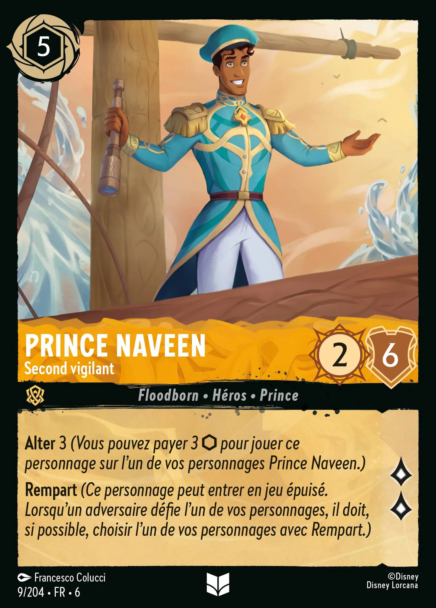 Prince Naveen - Second vigilant — Azurite Sea — Lorcana