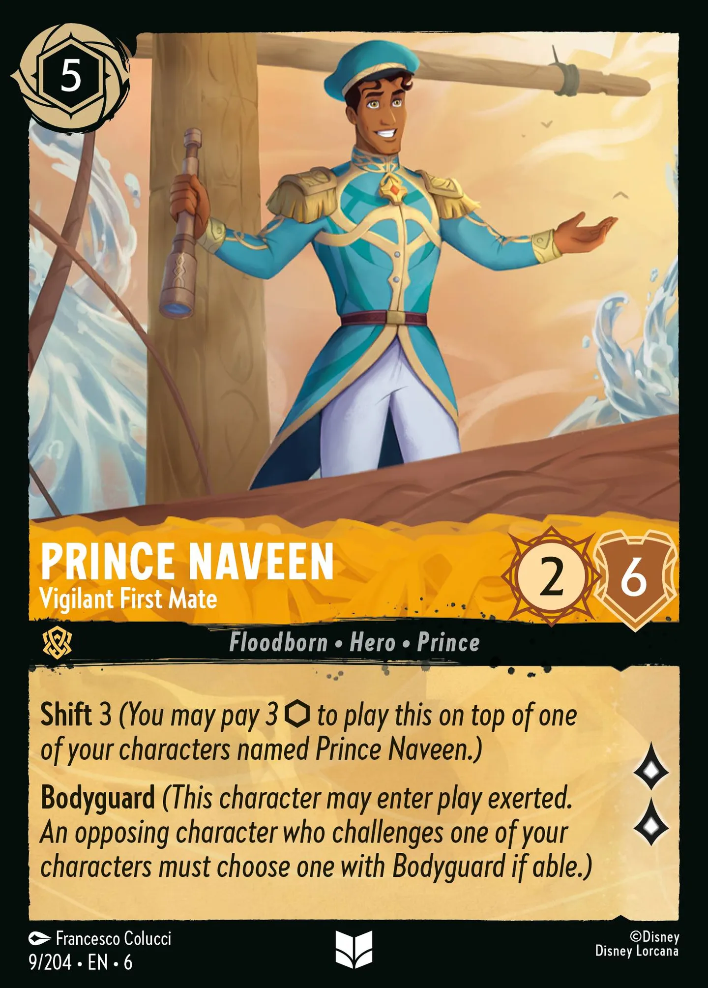 Prince Naveen - Second vigilant — Azurite Sea — Lorcana