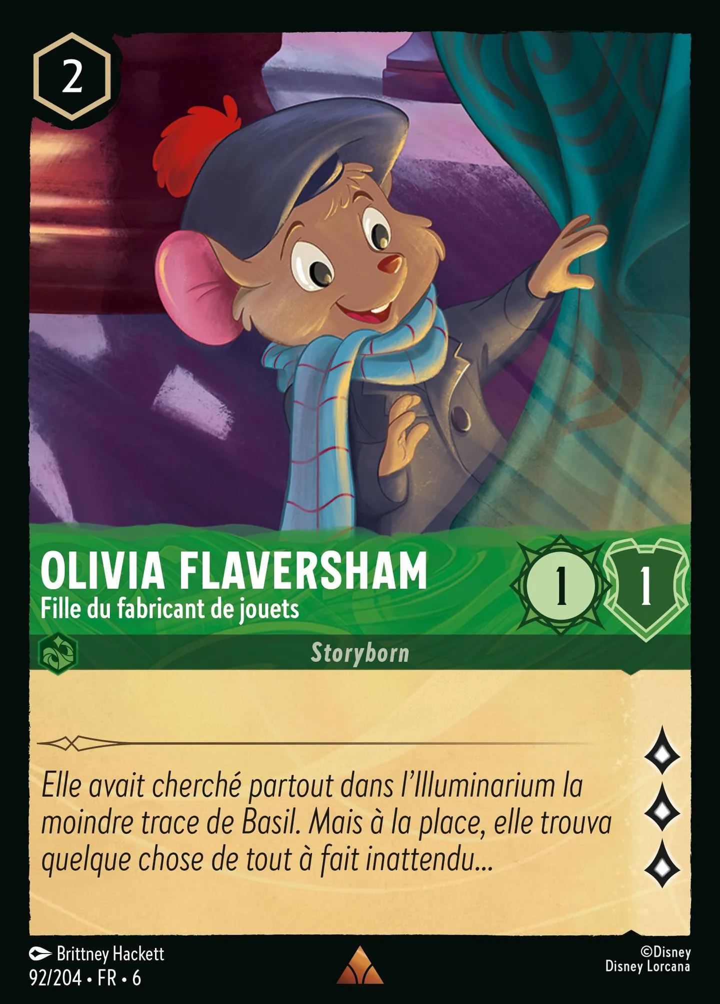 Olivia Flaversham - Fille du fabricant de jouets — Azurite Sea — Lorcana