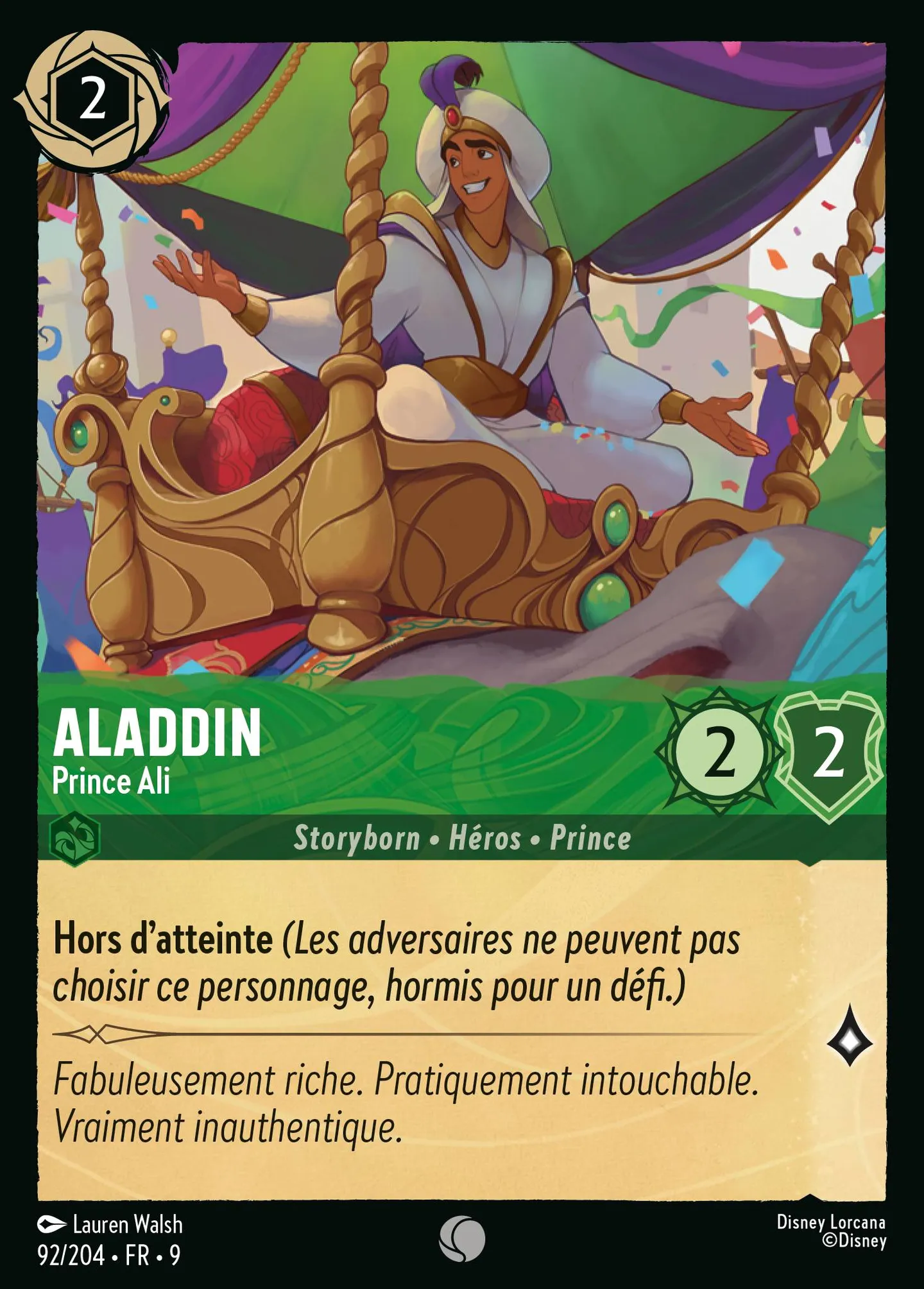 Aladdin - Prince Ali — Fabled — Lorcana