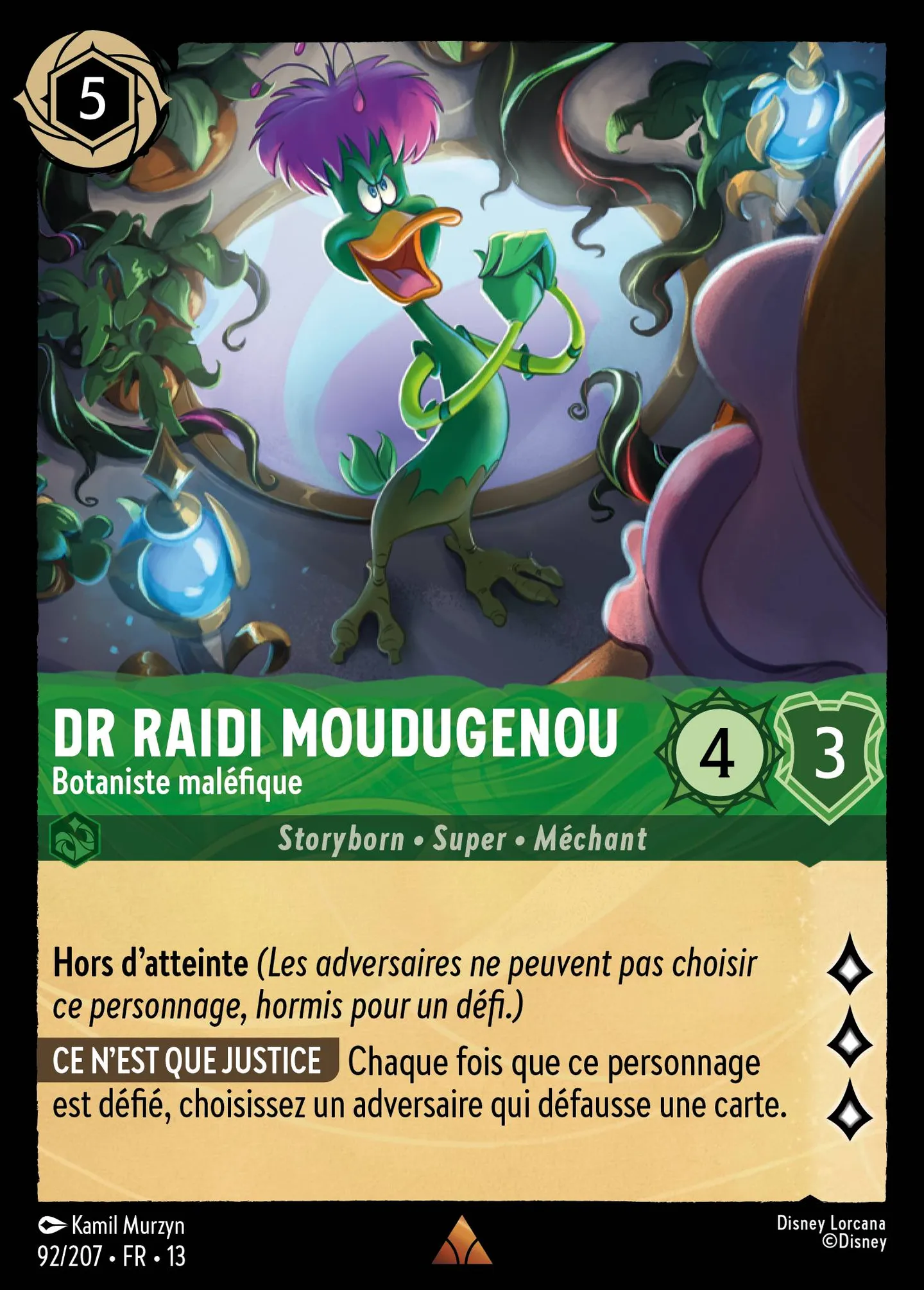 Dr Raidi Moudugenou - Botaniste maléfique — Attack of the Vine! — Lorcana