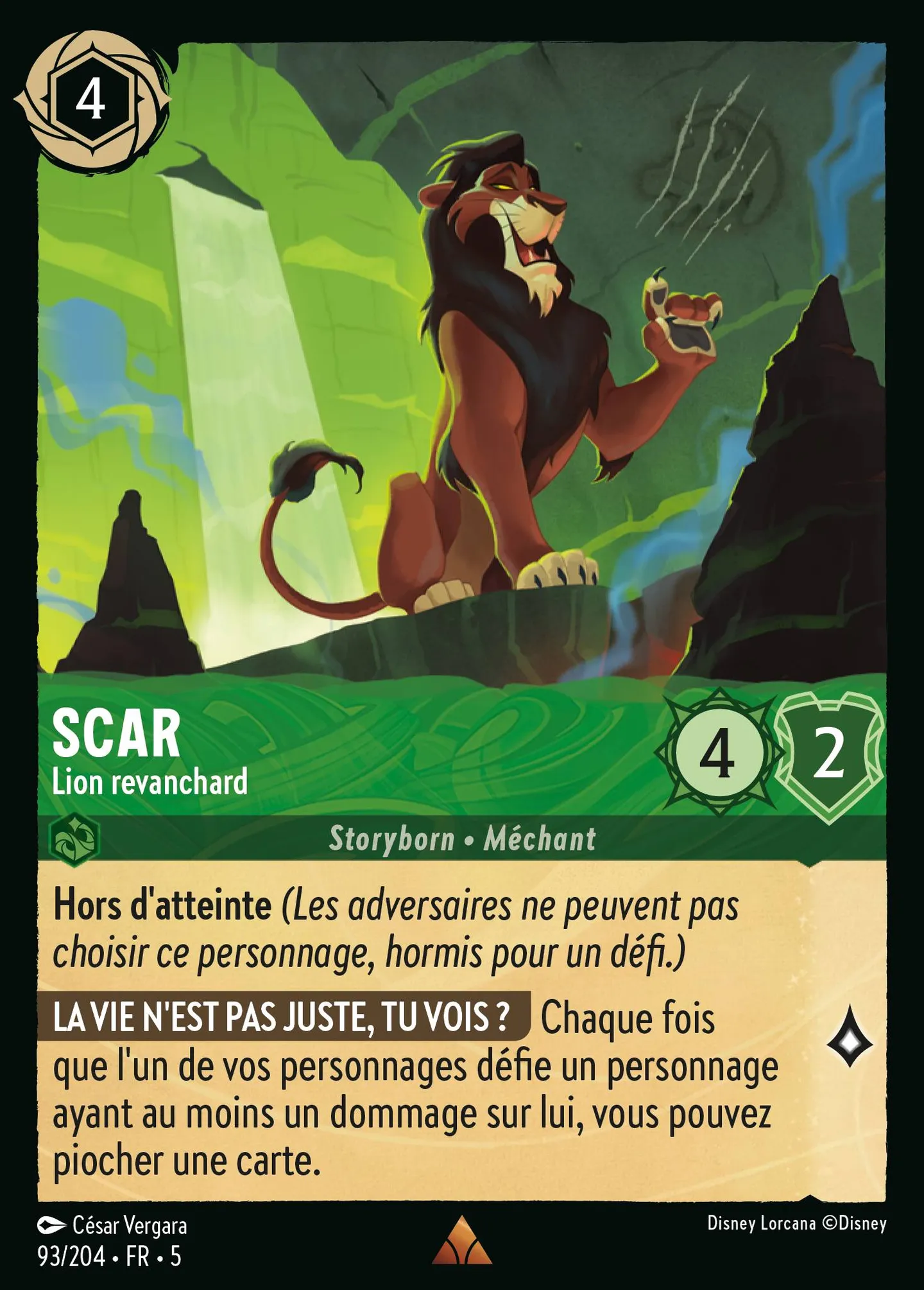 Scar - Lion revanchard — Shimmering Skies — Lorcana