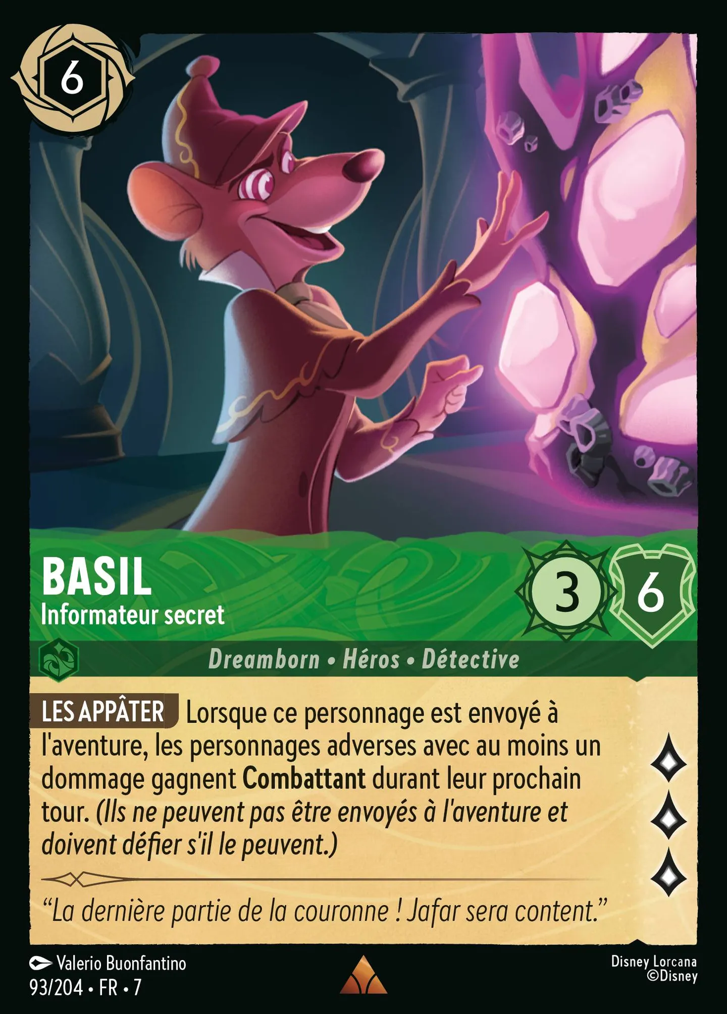 Basil - Informateur secret — Archazia's Island — Lorcana