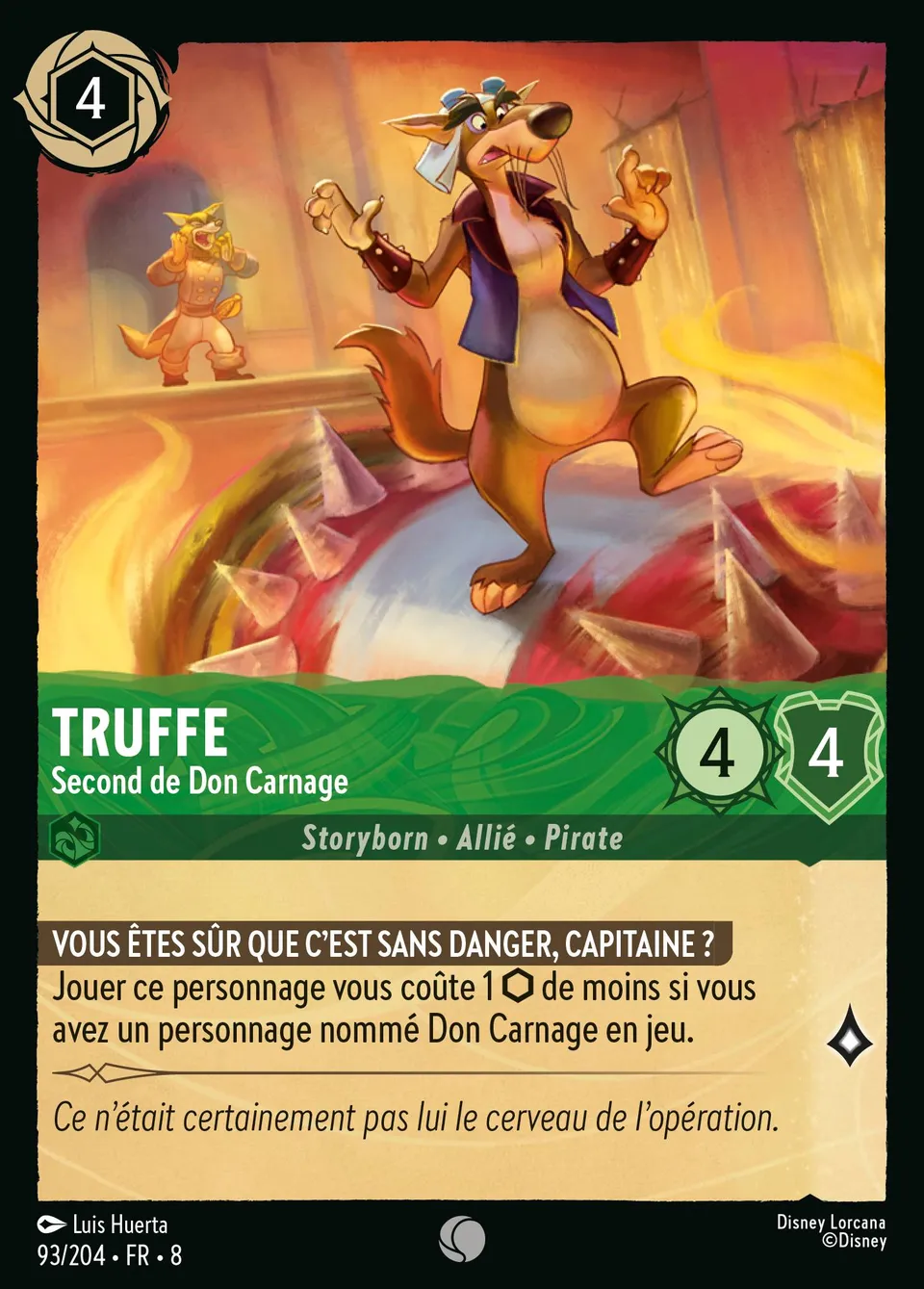 Truffe - Second de Don Carnage from The Reign of Jafar - Lorcana