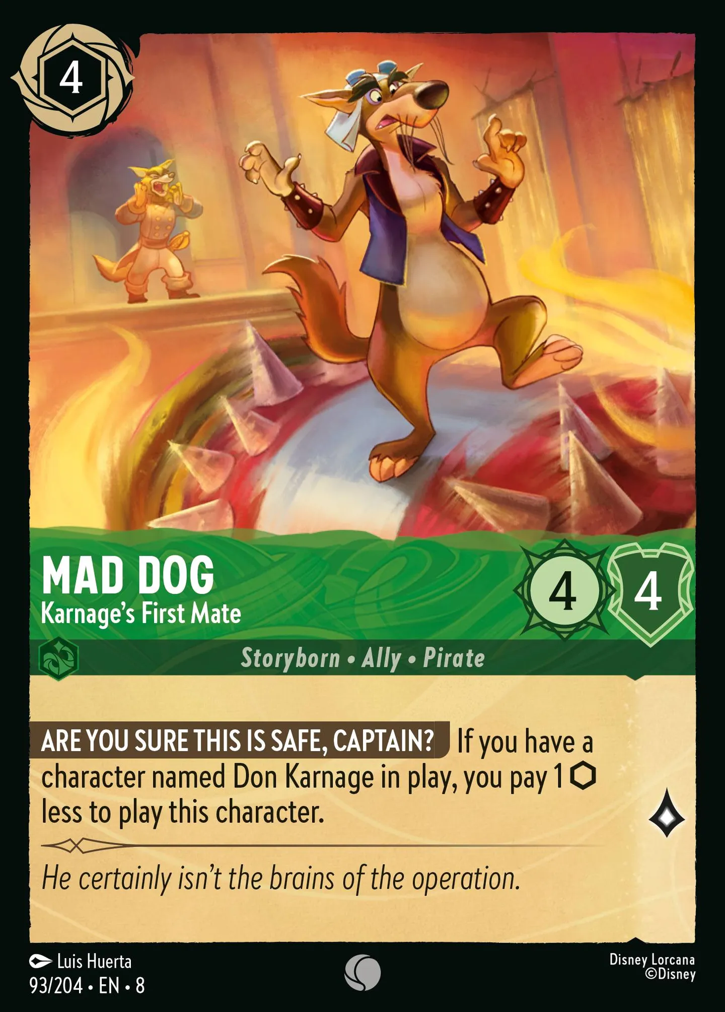 Mad Dog - Karnage's First Mate — The Reign of Jafar — Lorcana