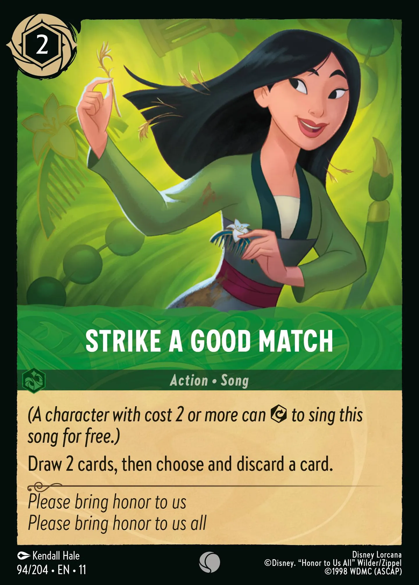Strike a Good Match — Winterspell — Lorcana