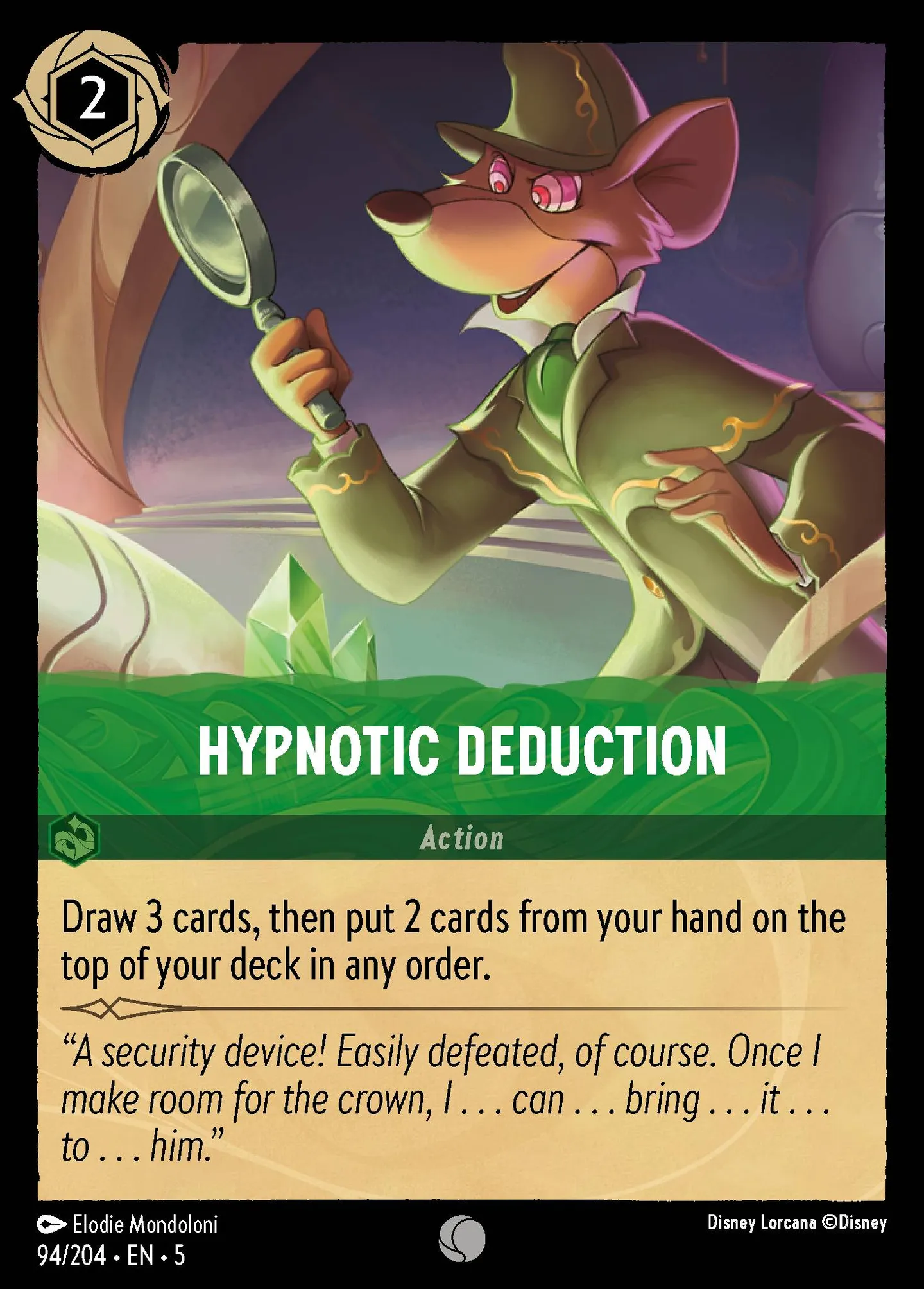 Hypnotic Deduction — Shimmering Skies — Lorcana