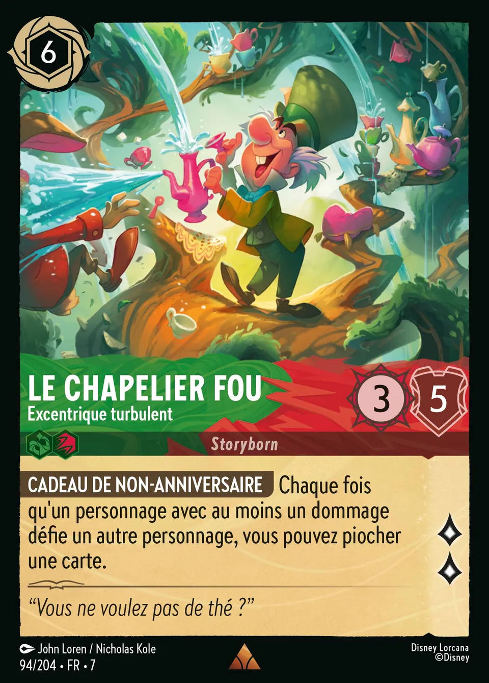 Le Chapelier Fou - Excentrique turbulent from Archazia's Island - Lorcana