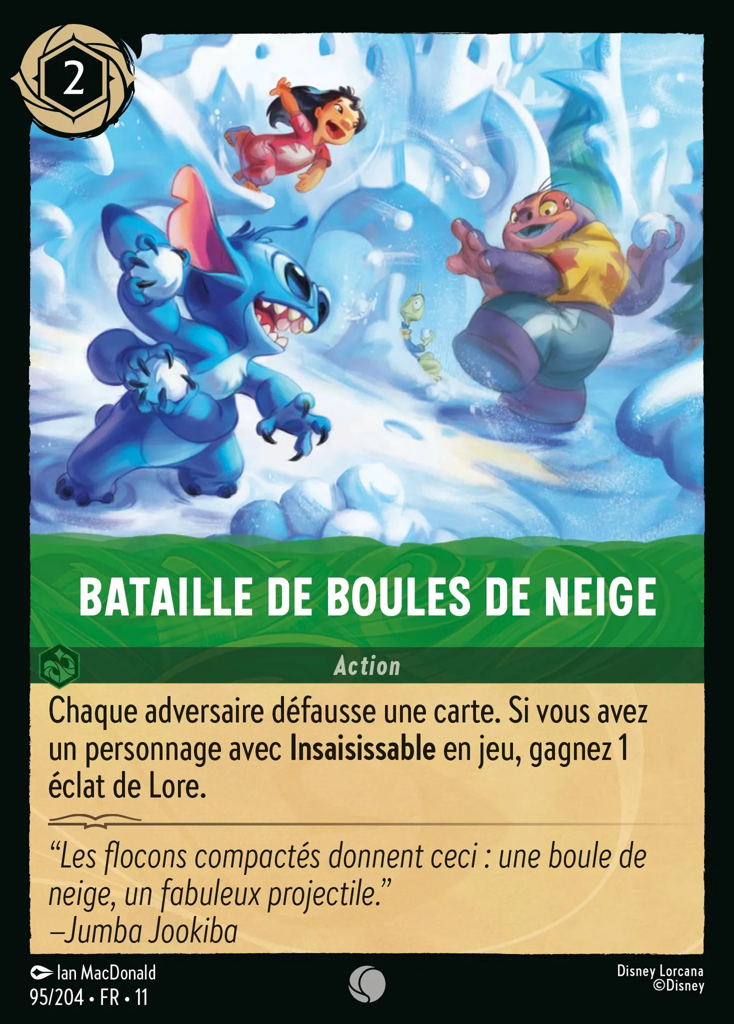 Bataille de boules de neige — Winterspell — Lorcana