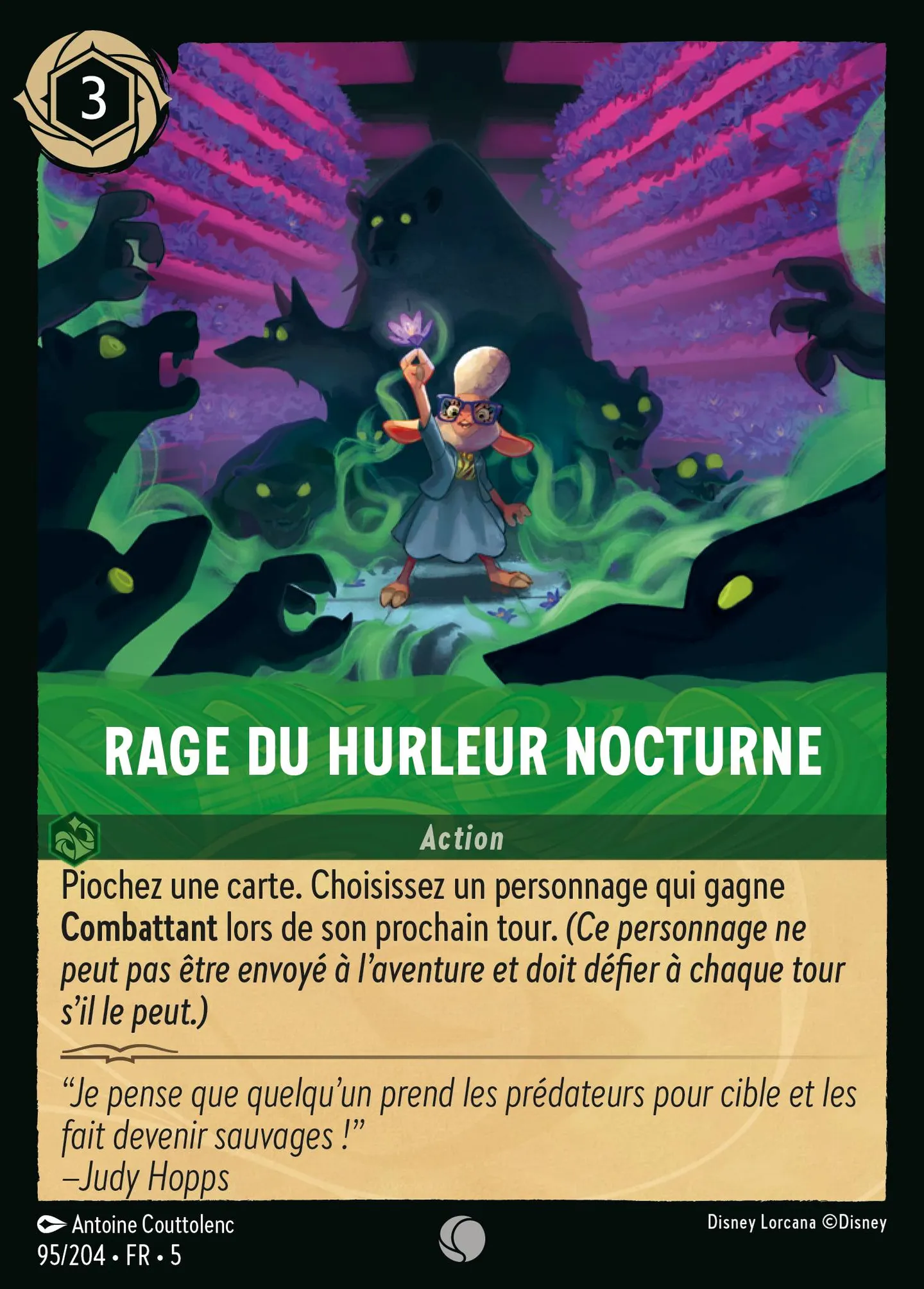 Rage du Hurleur nocturne — Shimmering Skies — Lorcana