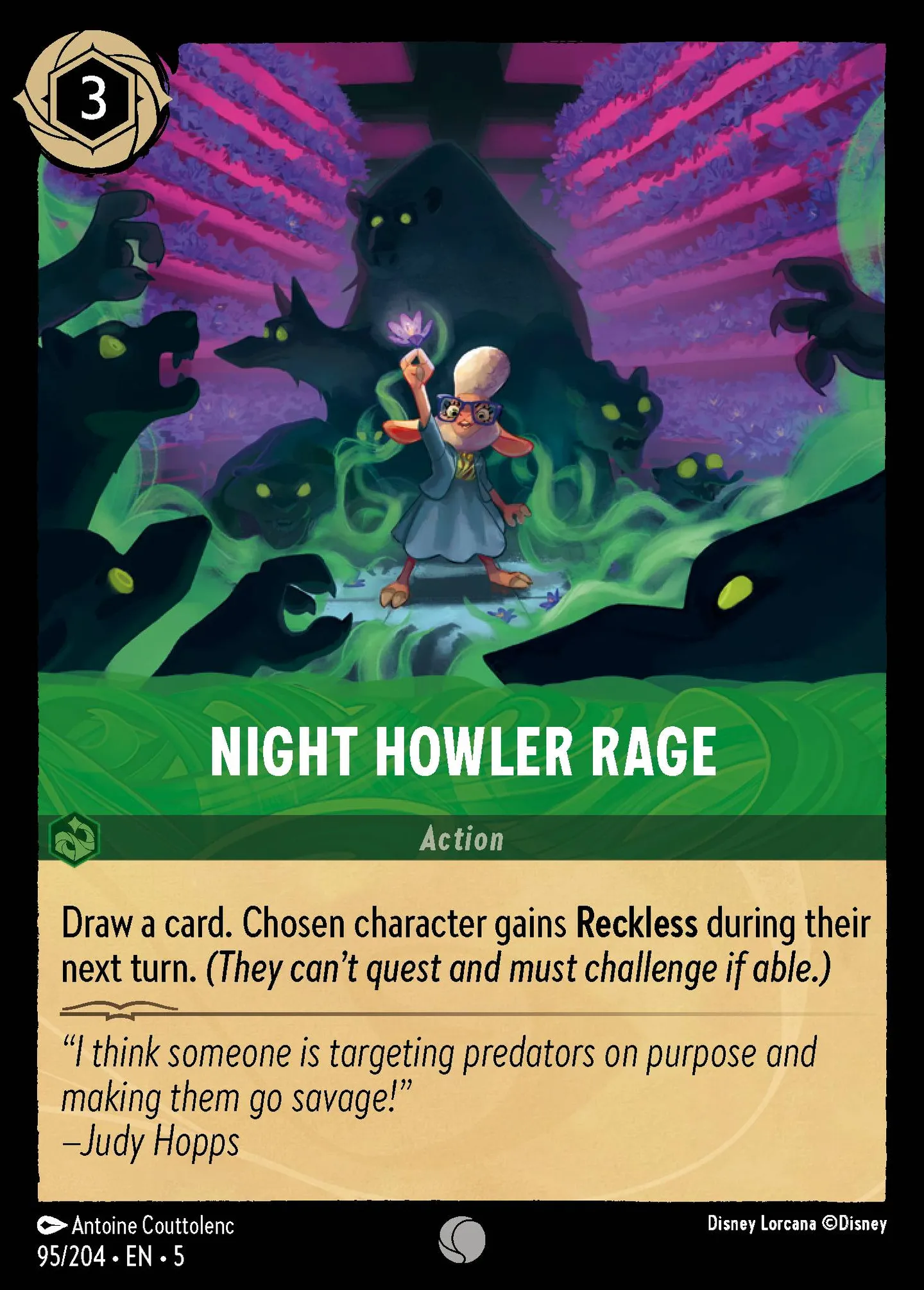 Rage du Hurleur nocturne — Shimmering Skies — Lorcana