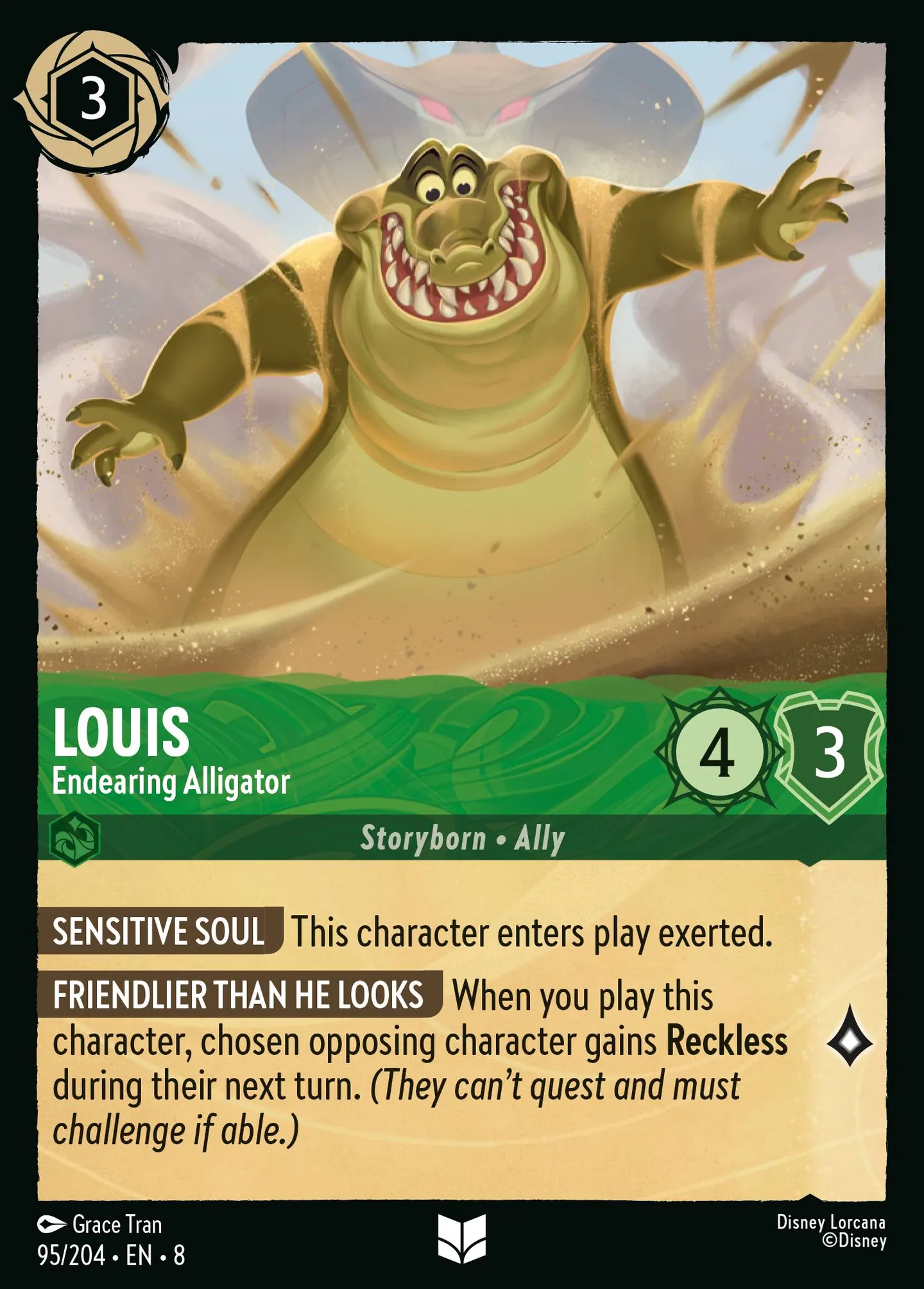Louis - Endearing Alligator — The Reign of Jafar — Lorcana