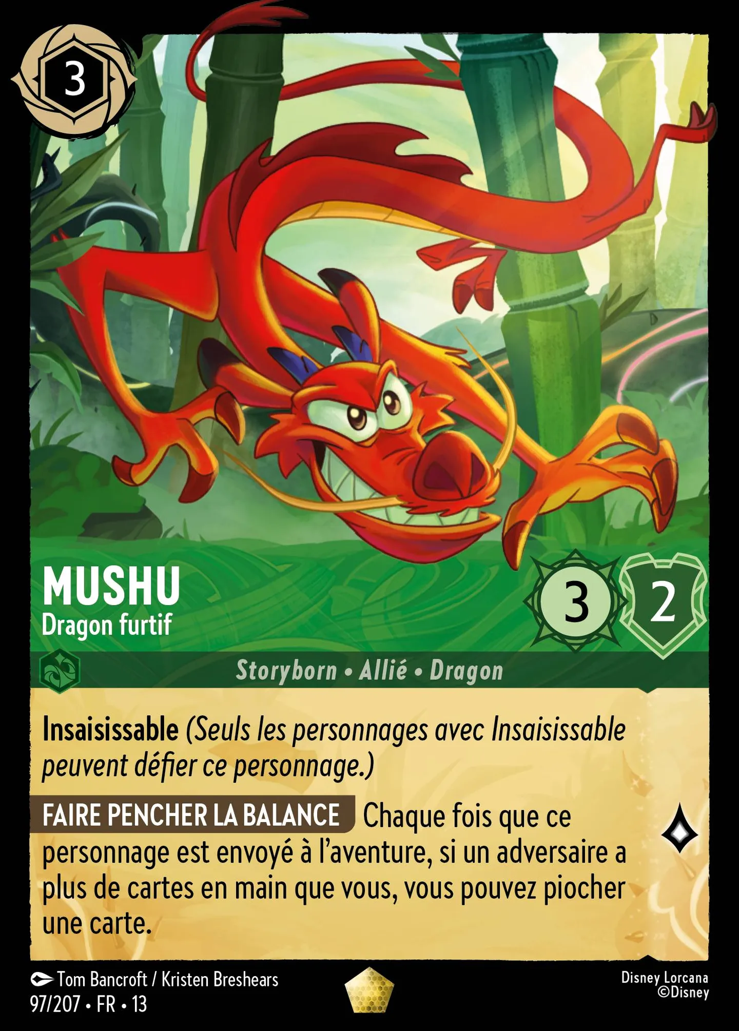 Mushu - Dragon furtif — Attack of the Vine! — Lorcana