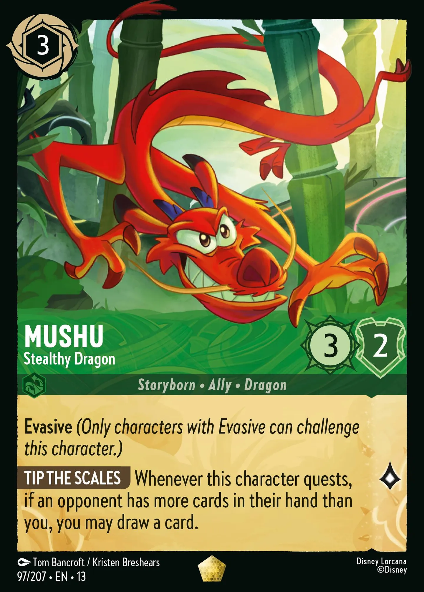 Mushu - Dragon furtif — Attack of the Vine! — Lorcana