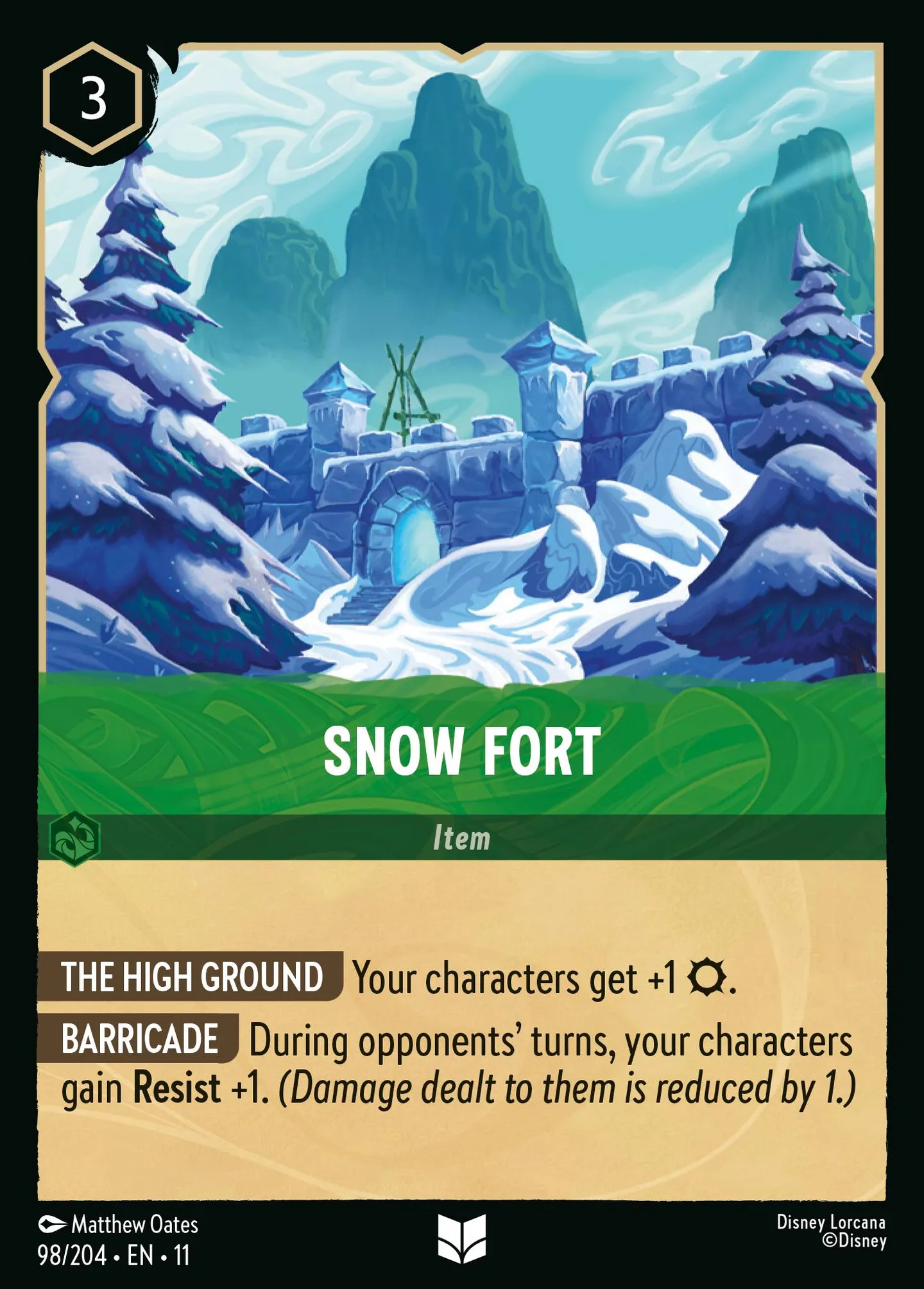 Snow Fort — Winterspell — Lorcana