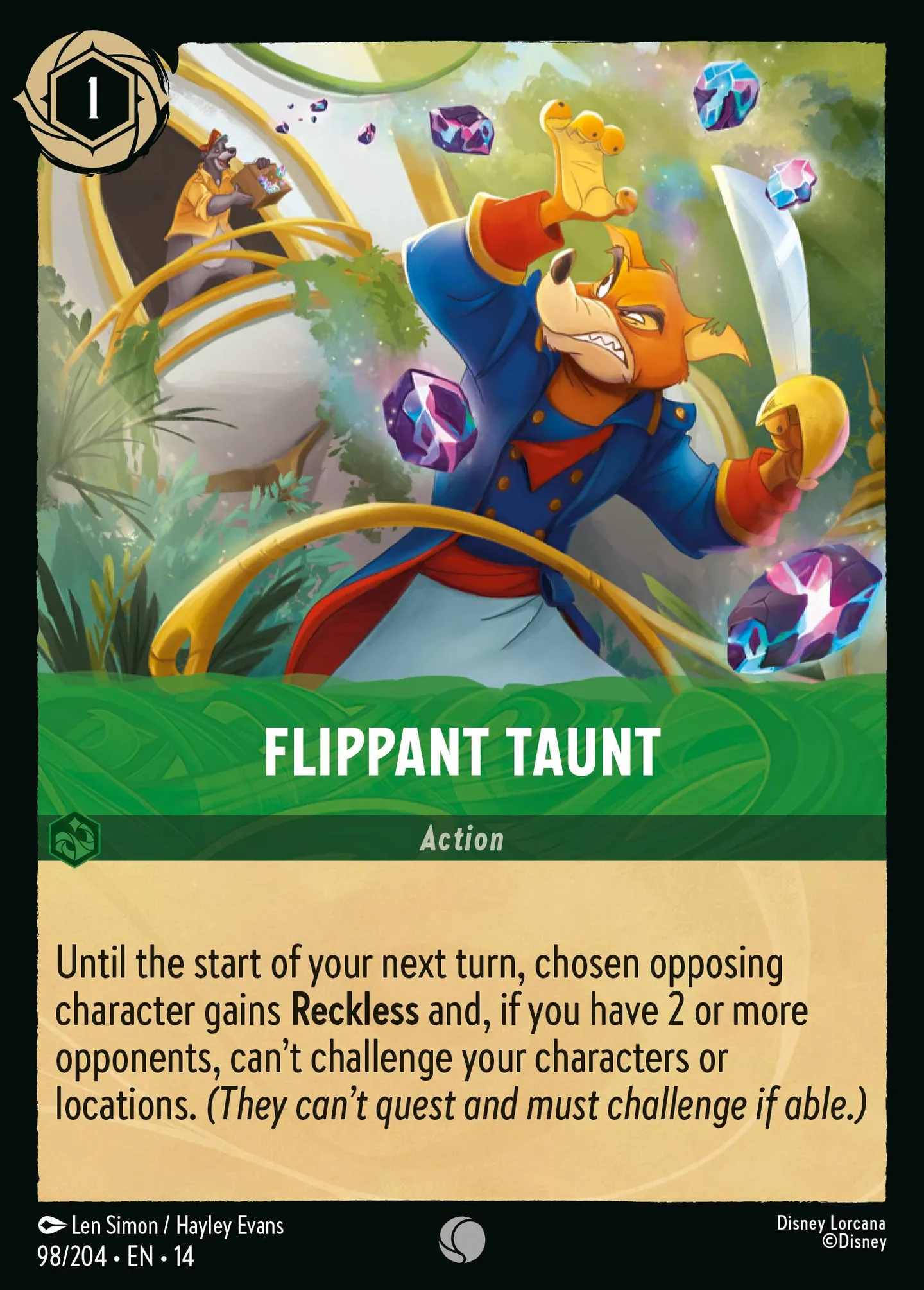 Flippant Taunt — Hyperia City — Lorcana