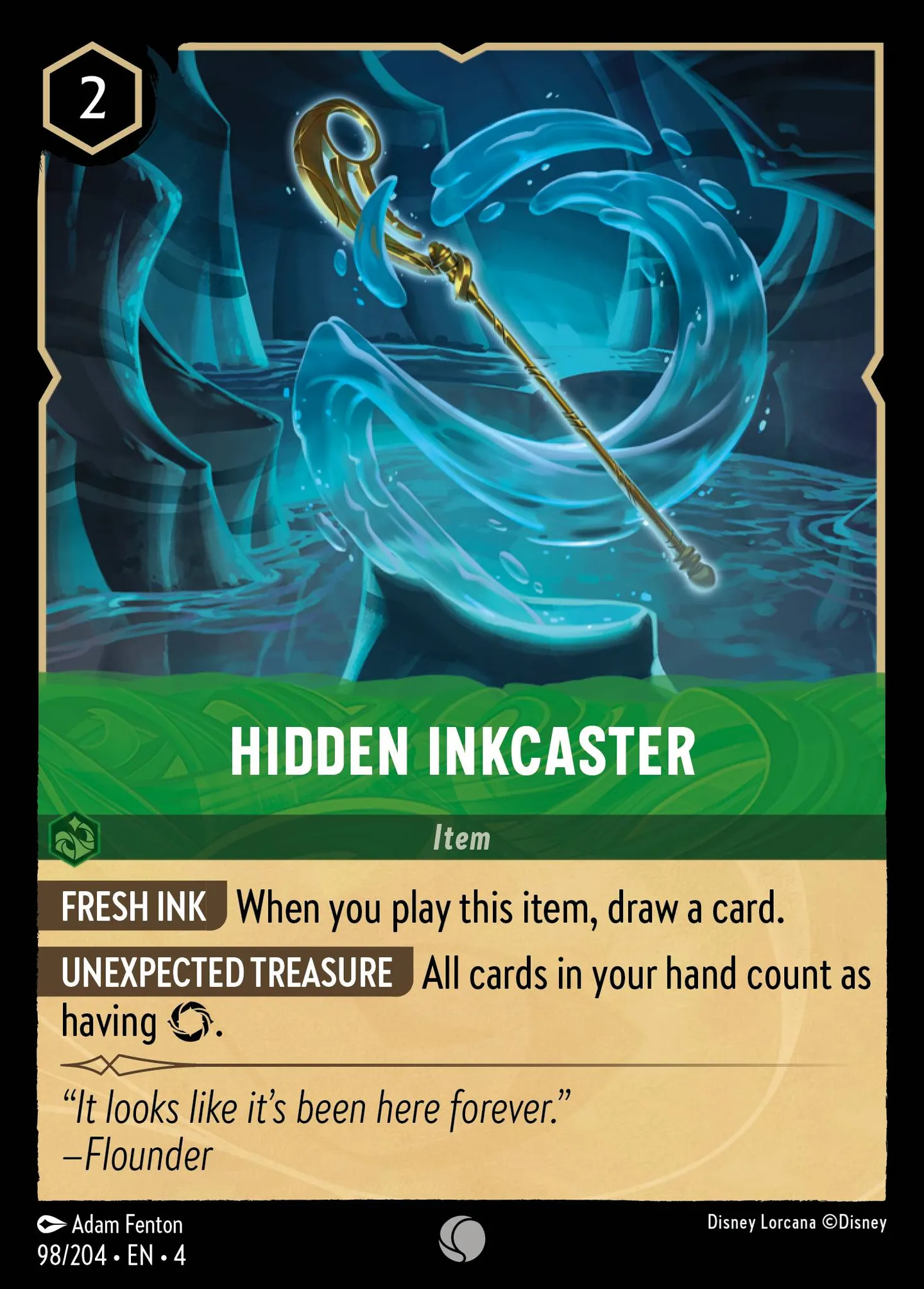 Hidden Inkcaster — Ursula's Return — Lorcana