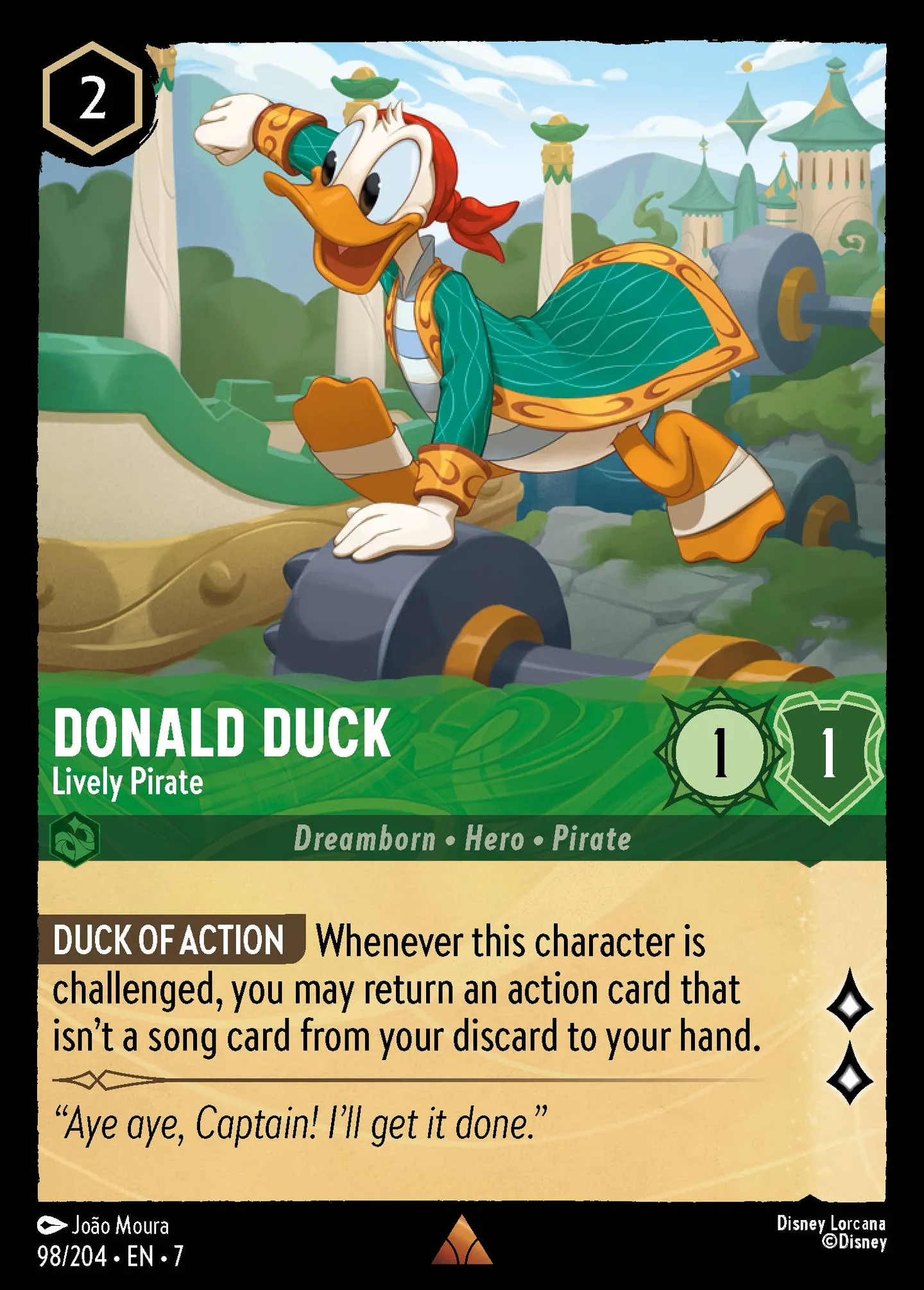 Donald Duck - Lively Pirate — Archazia's Island — Lorcana