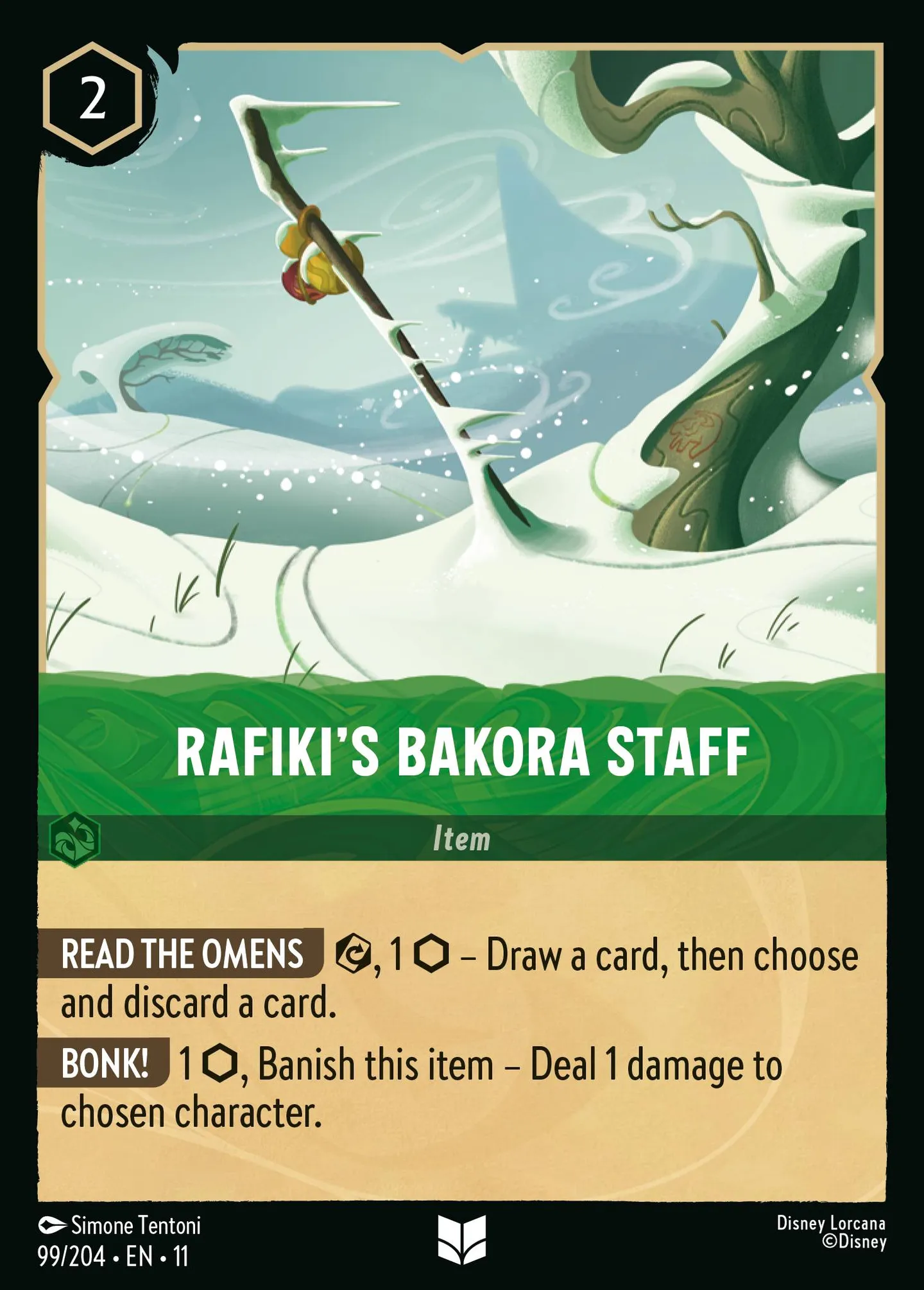 Rafiki's Bakora Staff — Winterspell — Lorcana