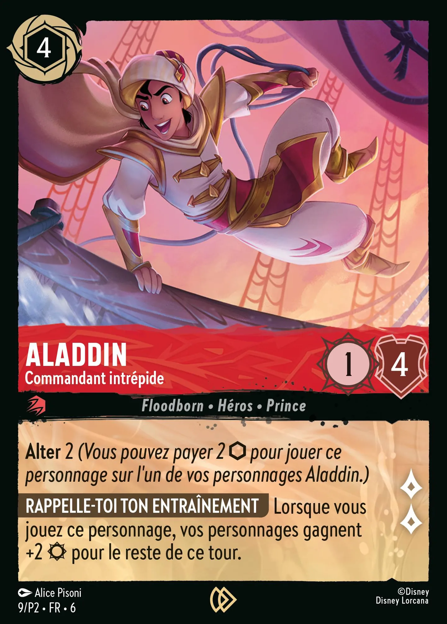 Aladdin - Commandant intrépide — Promos - Year 2 — Lorcana