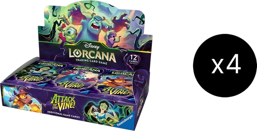Case de 4 displays Invasion Épineuse ! — Attack of the Vine! — Lorcana