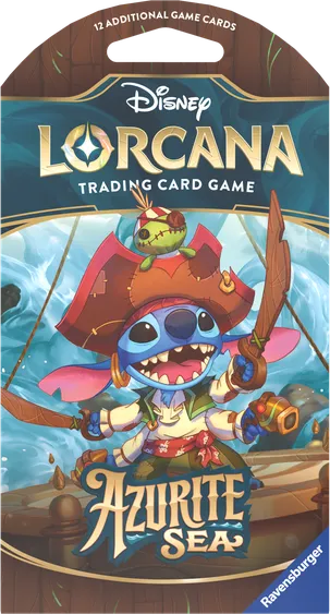 Azurite Sea - Sleeved Booster Pack — Azurite Sea — Lorcana
