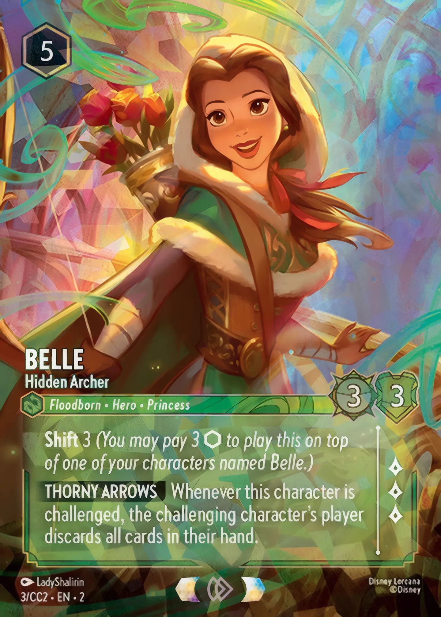 Belle - Hidden Archer — Curator's Collection: Beauty and the Beast — Lorcana